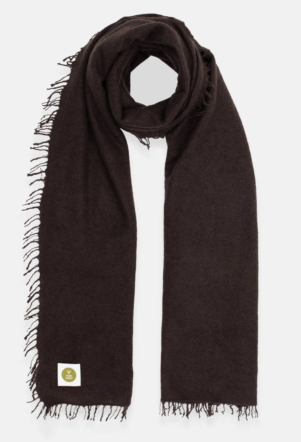 VON GOAT Cashmere Schal medium expresso