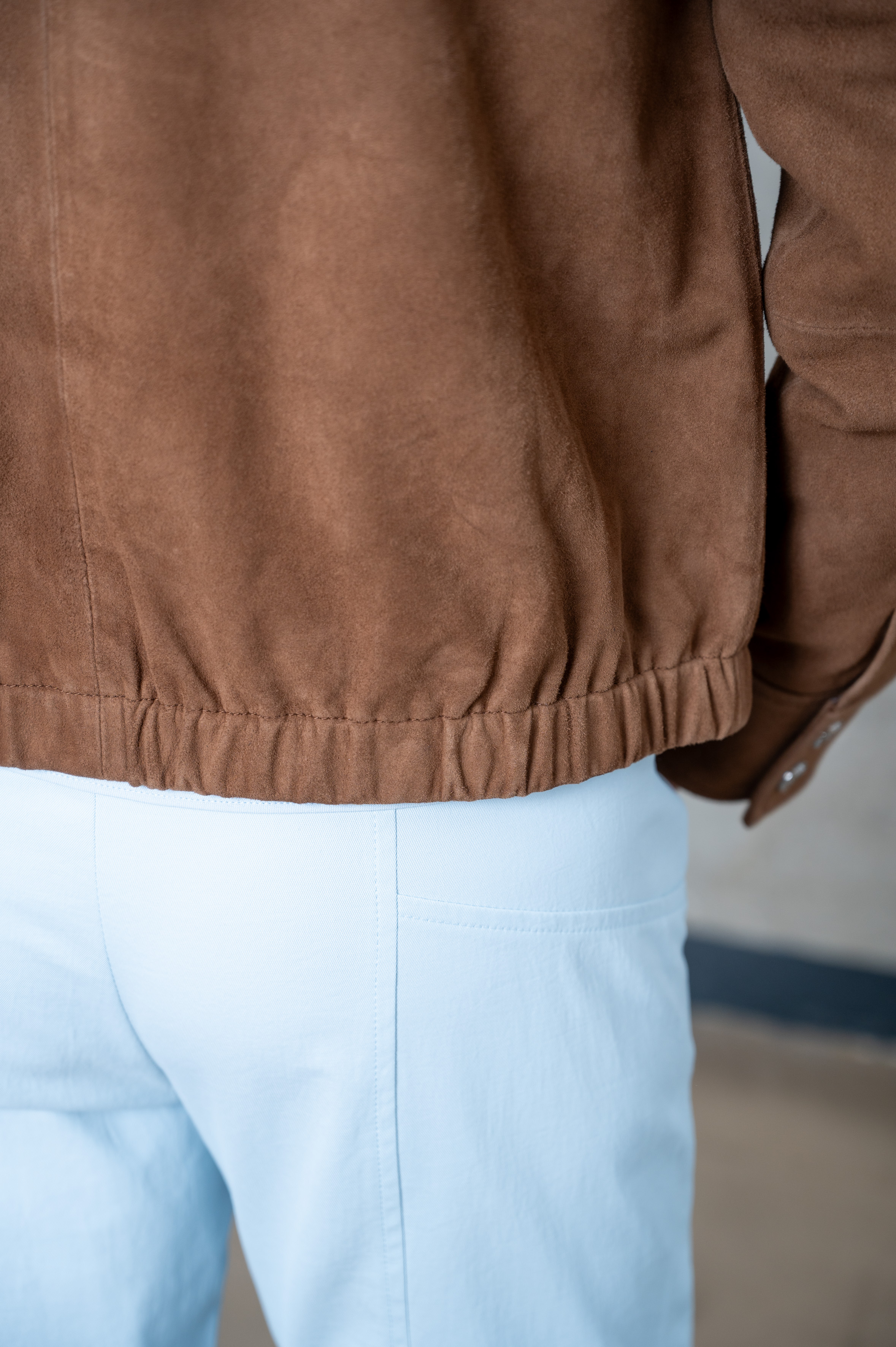 BOMBOOGIE Lederjacke cognac