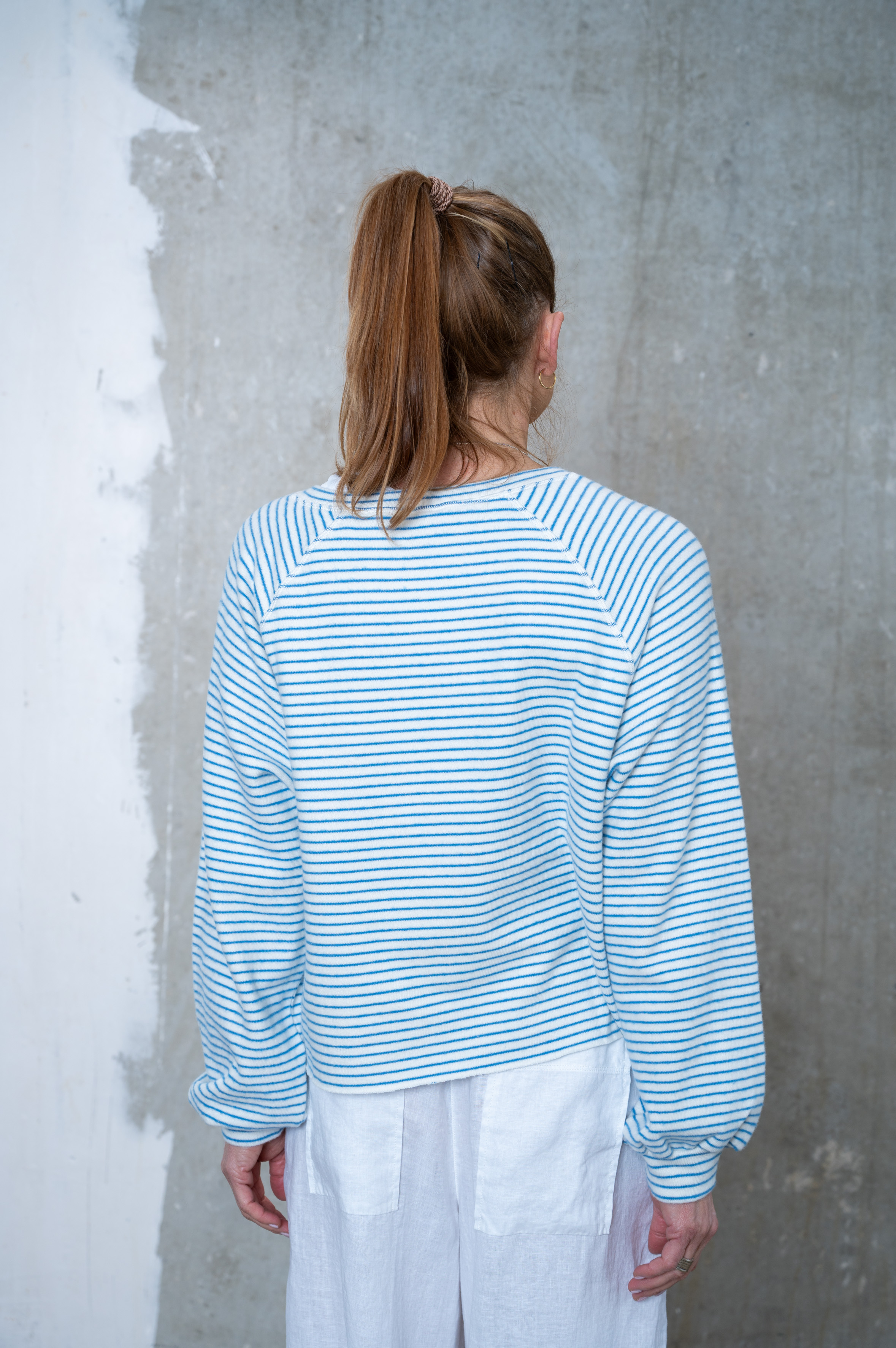NARLI Sweat blue stripe