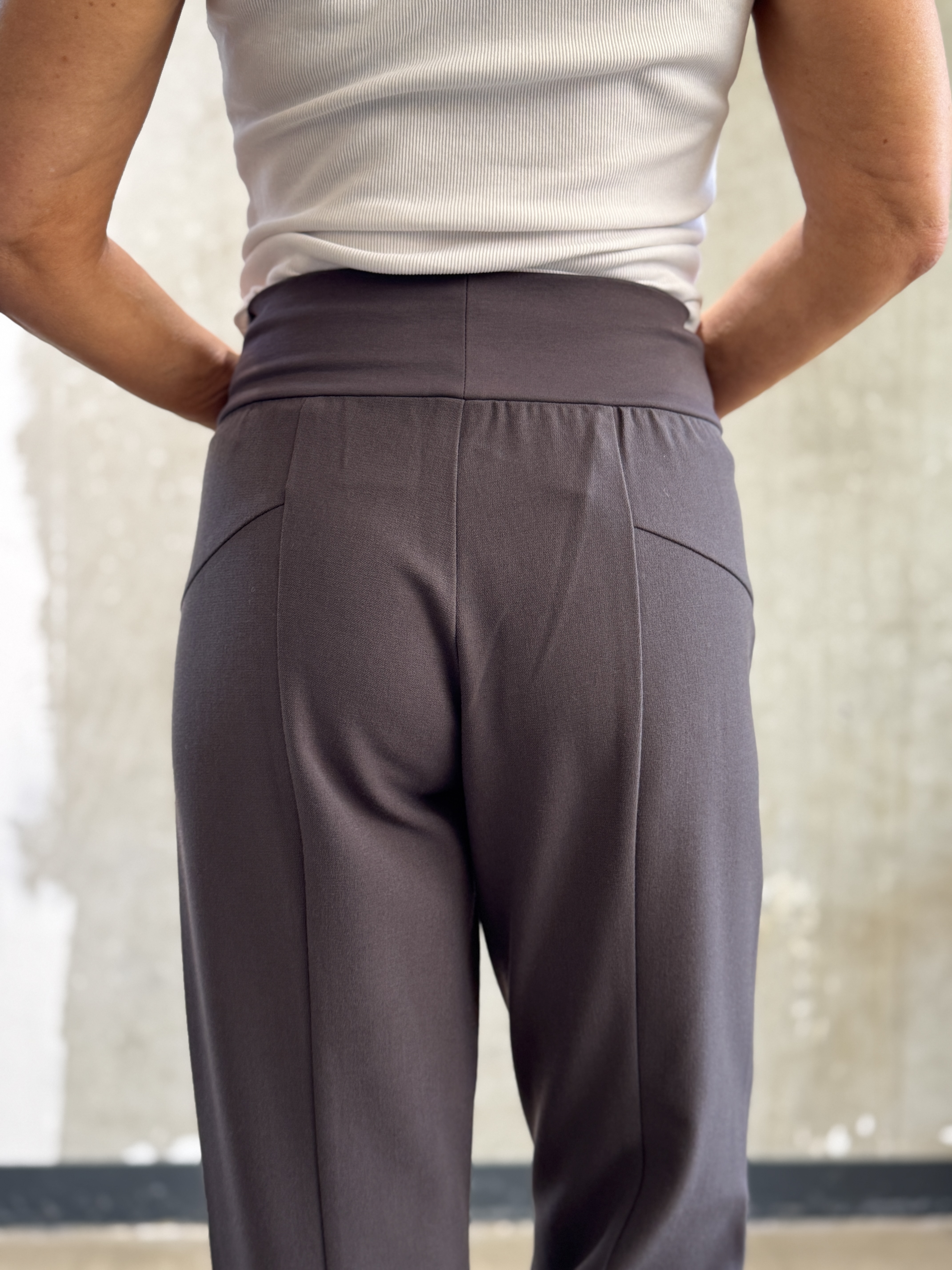 ANIA SCHIERHOLT Hose 3178/51 mauve & schwarz