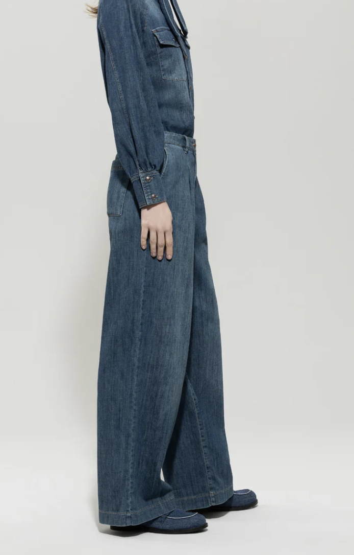 LUISA CERANO Jeans mit Bundfalte