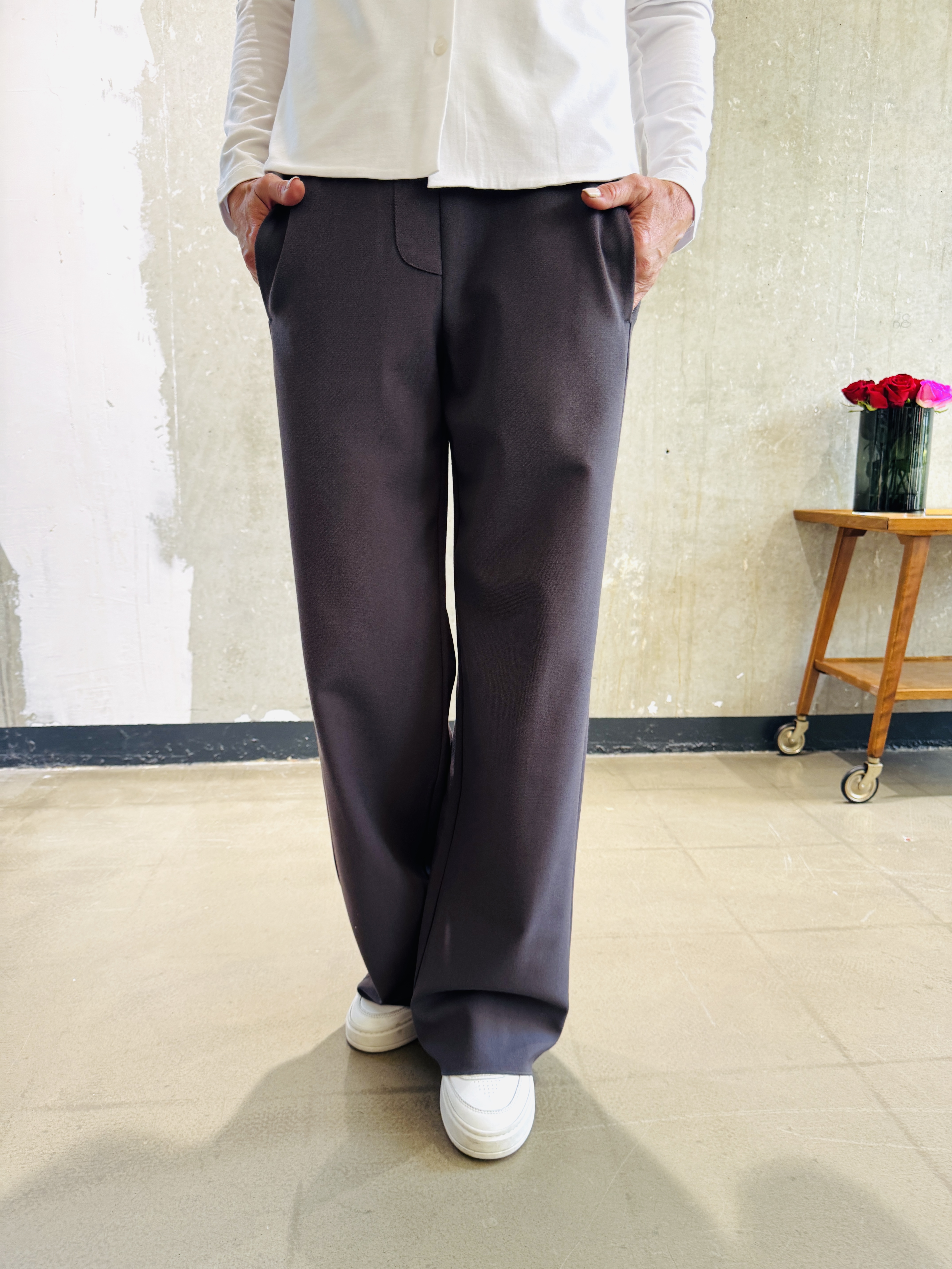 ANIA SCHIERHOLT Hose 3184/51 mauve + schwarz