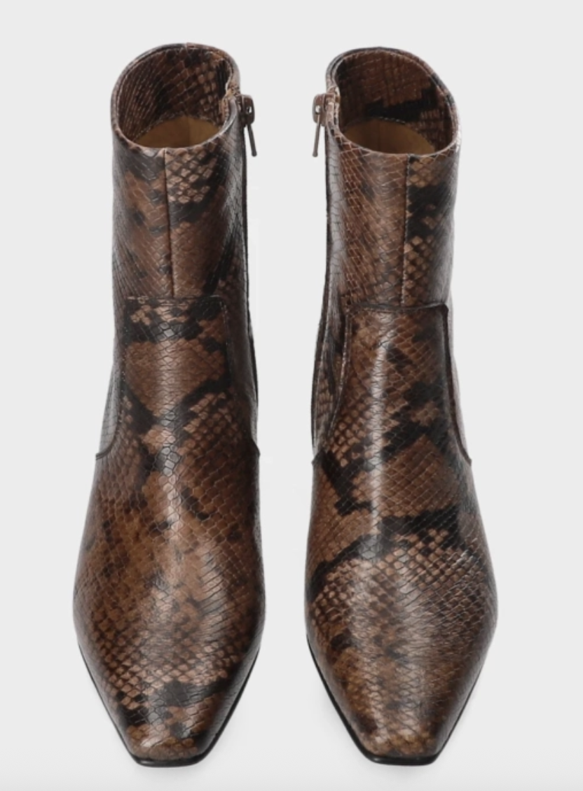 COPENHAGEN STUDIOS CPH296 snake leather brown