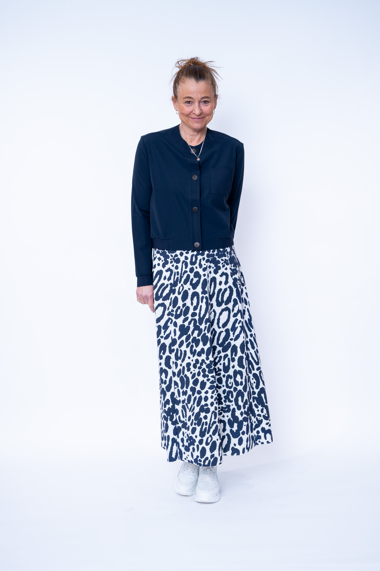 SASSENBACH_Style Jacke HANNA 342 blau & schwarz