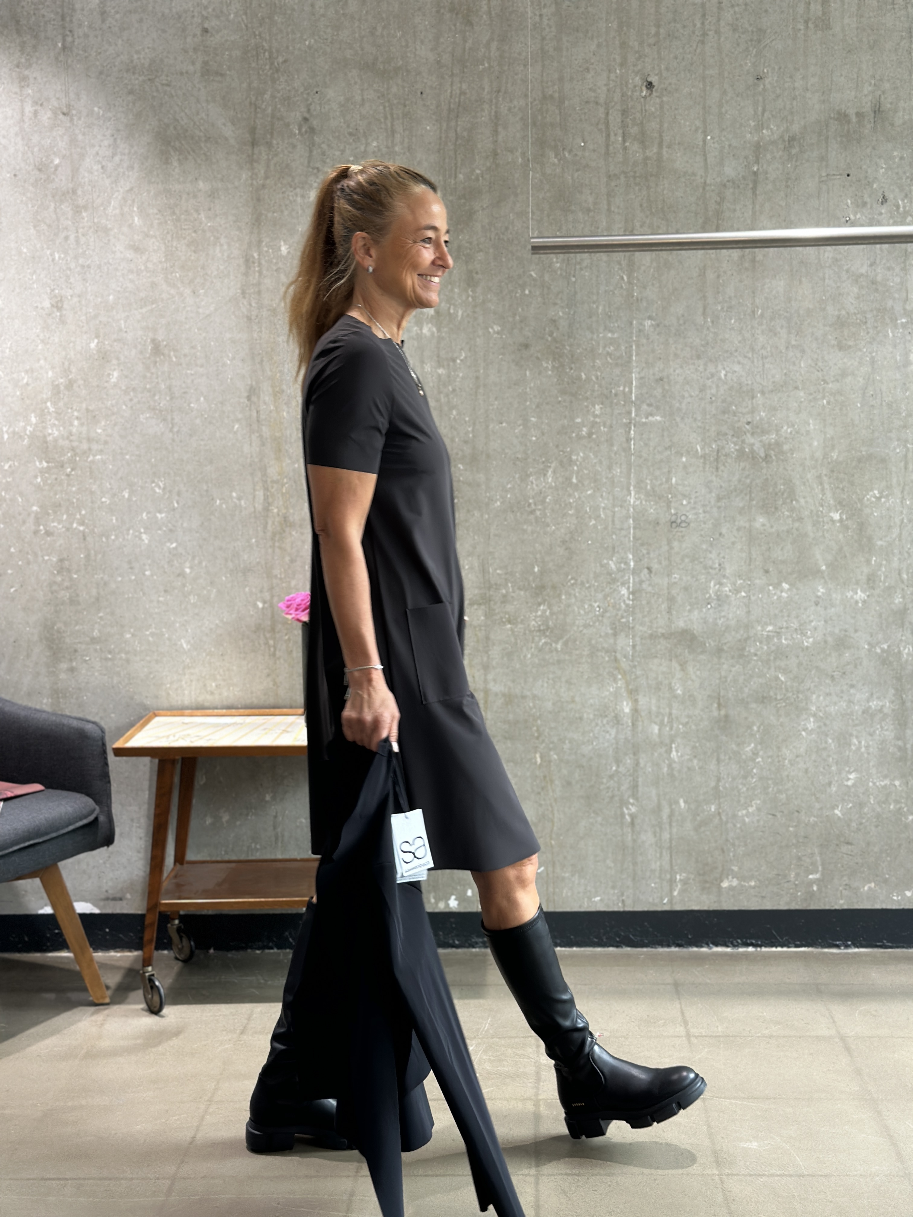 Sassenbach_Style Kleid DEBBIE nightblue & schwarz