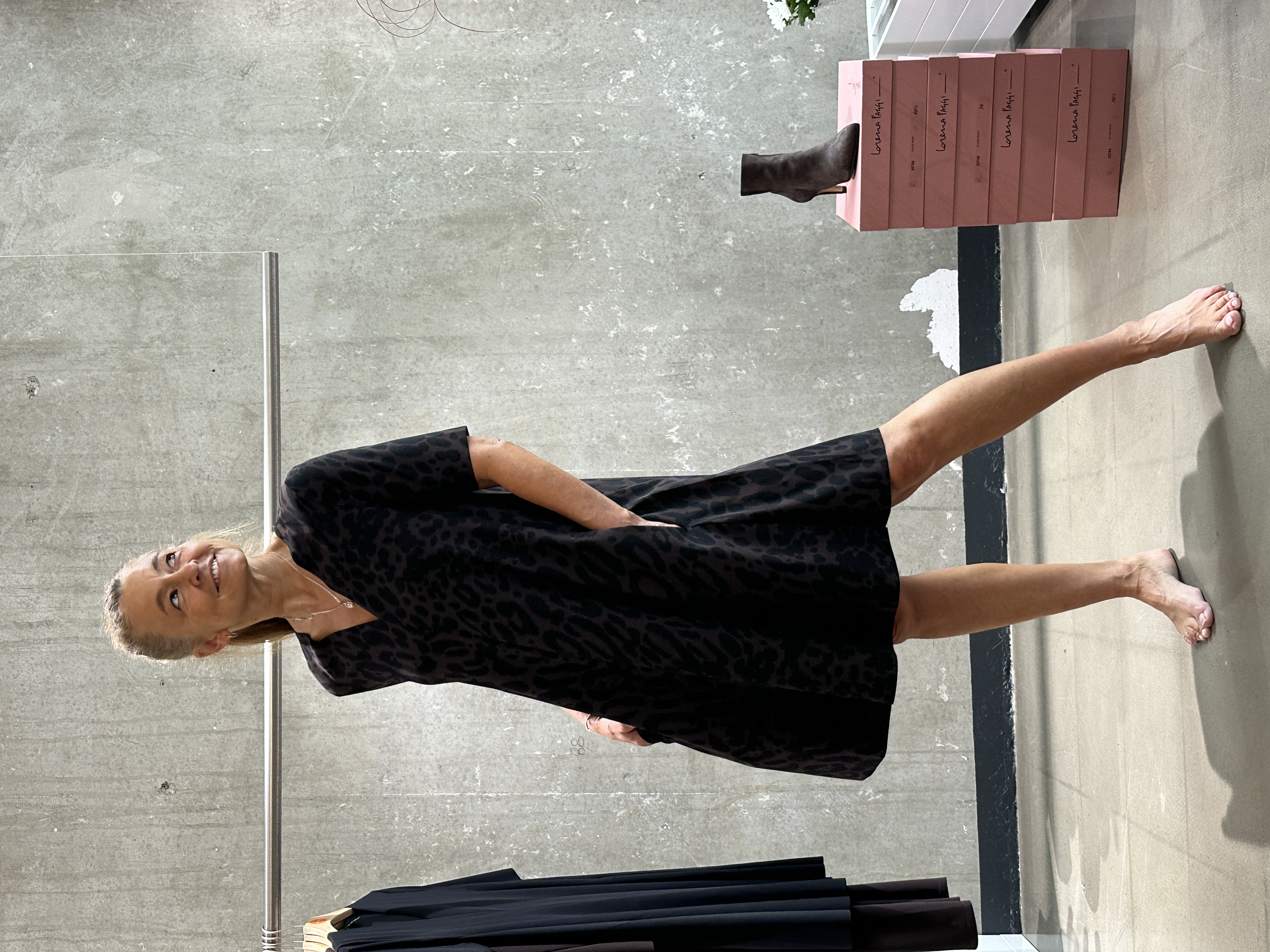 SASSENBACH_Style Kleid KASIMIRA LEO braun