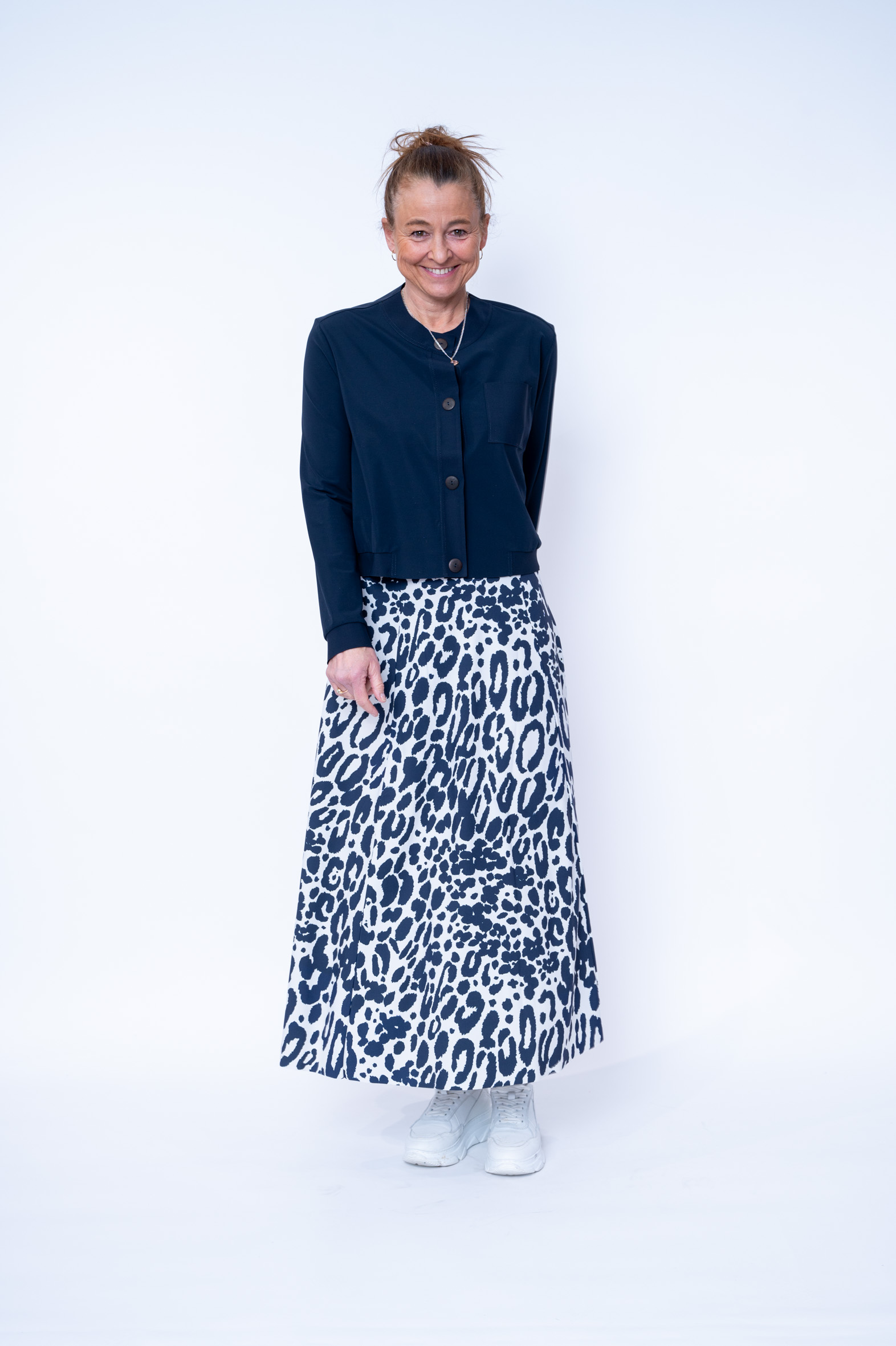 SASSENBACH_Style Jacke HANNA 342 blau & schwarz