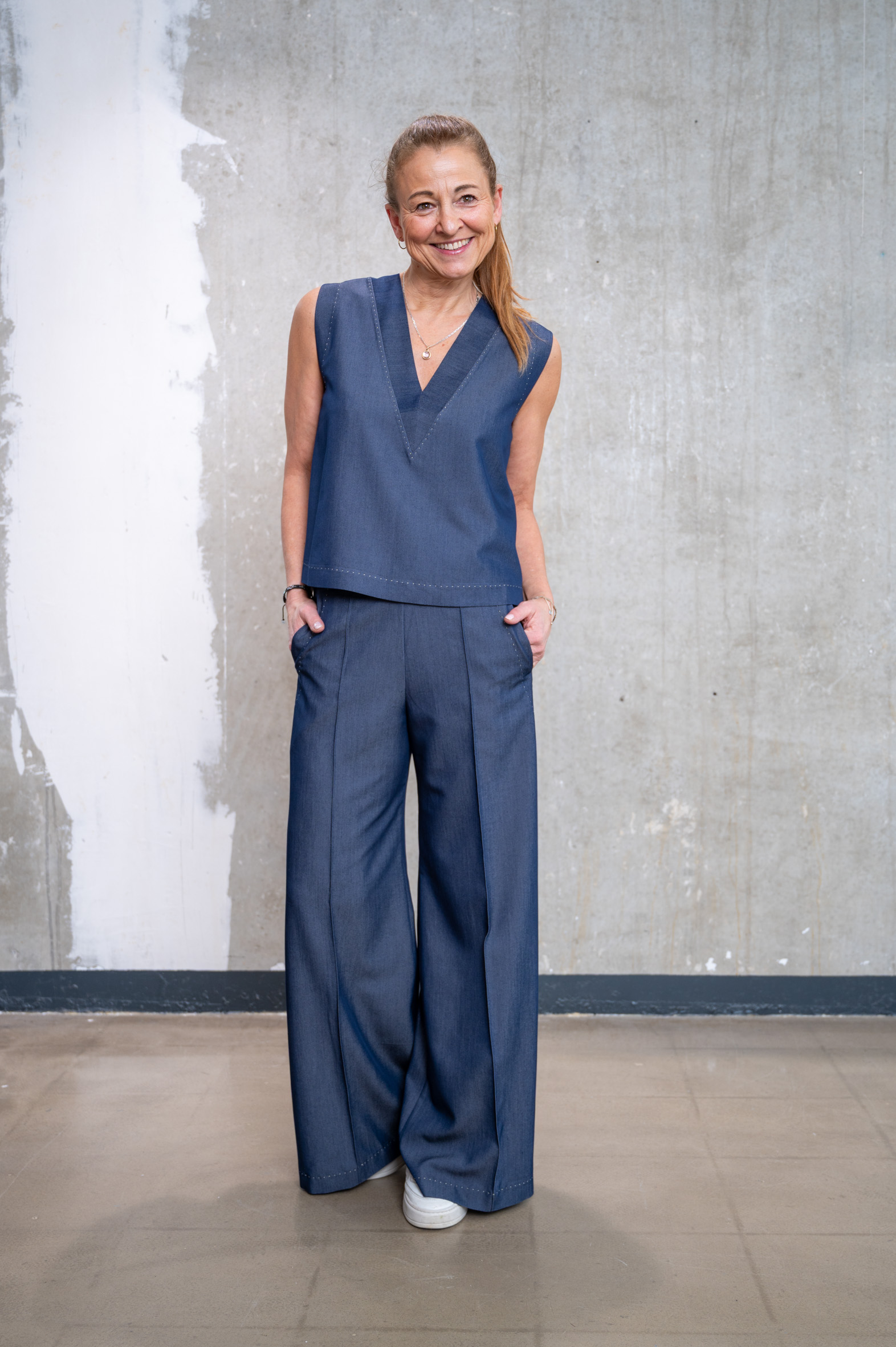 SASSENBACH:Style Top HELI tencildenim