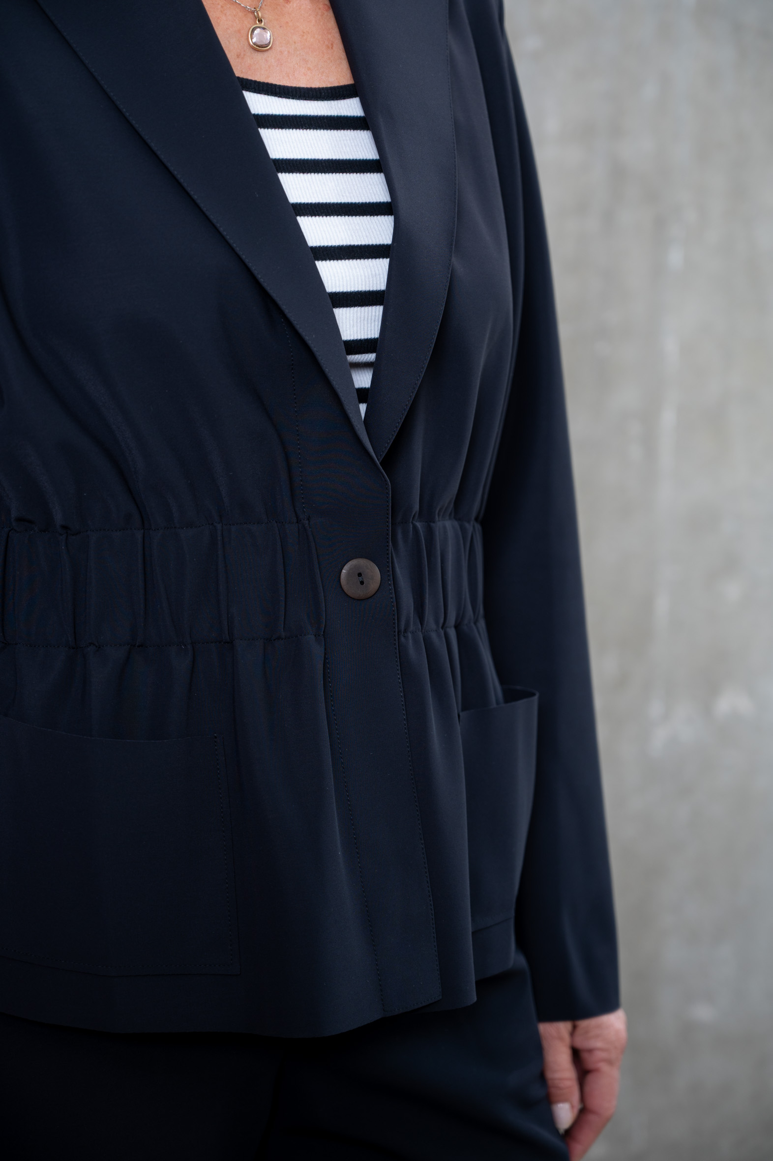 SASSENBACH_Style Jacke NATI schwarz & schoko