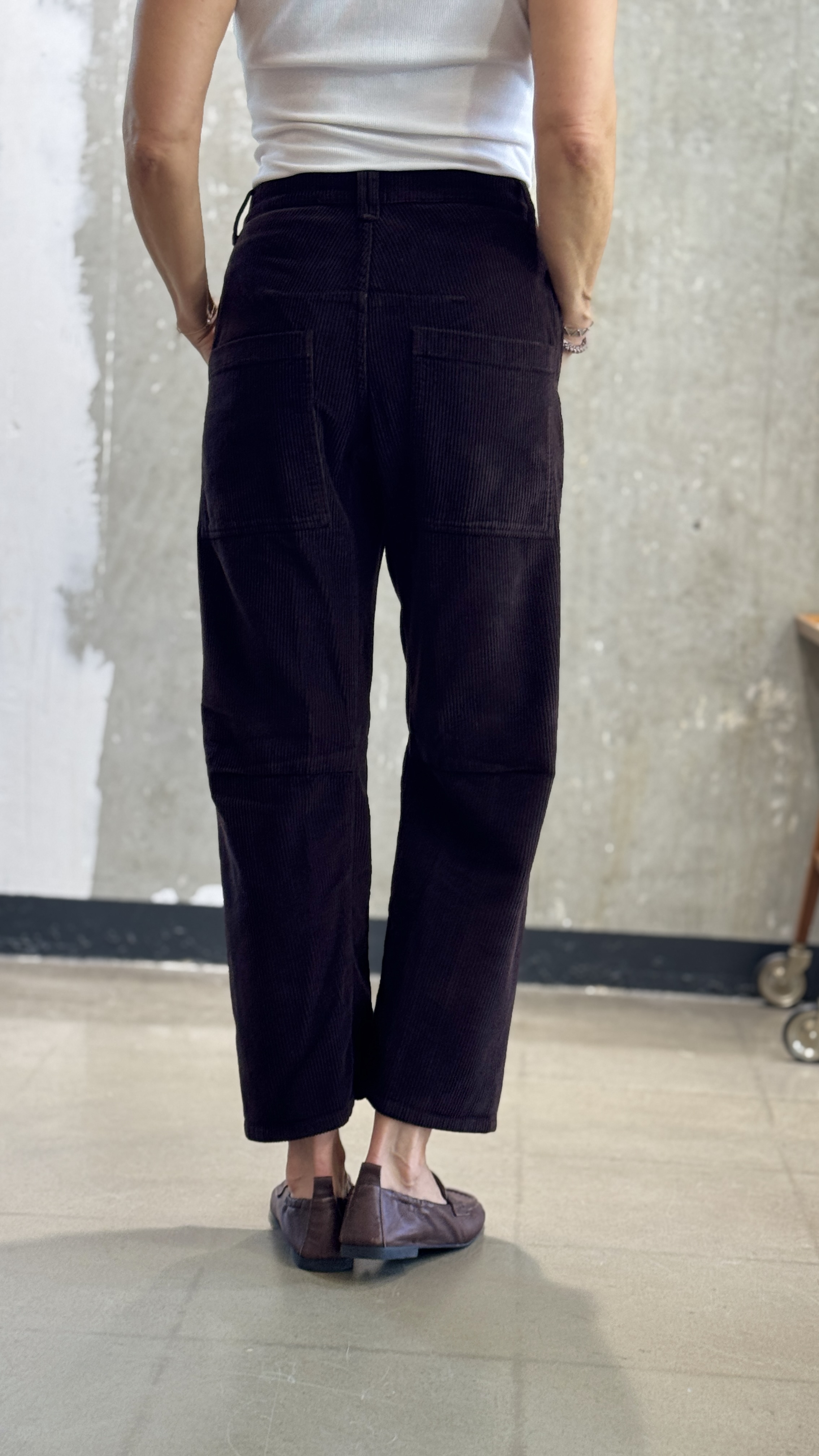 NARLI CORD-Hose O-Shape night & mocha