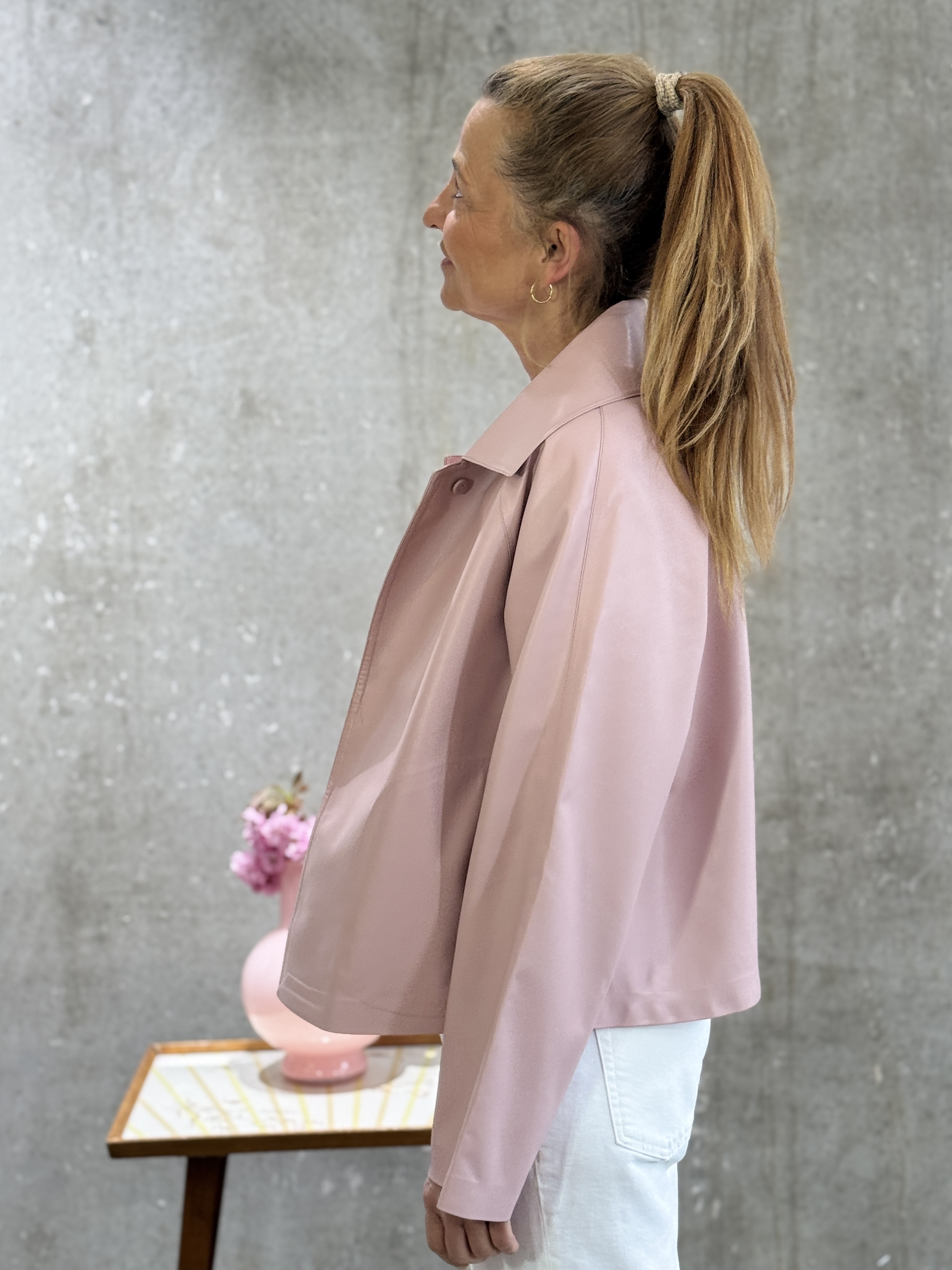 PRIDE TO BE Vegane Lederjacke rosé