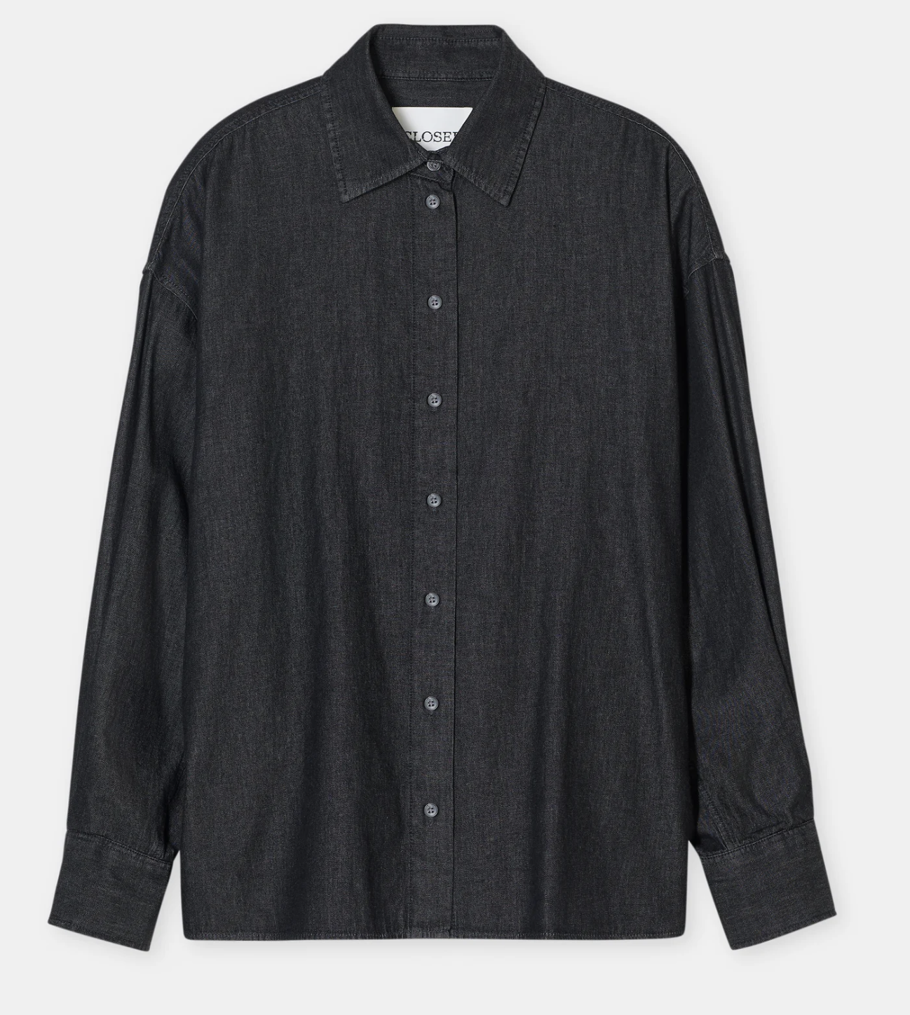 CLOSED Denim Bluse mid grey