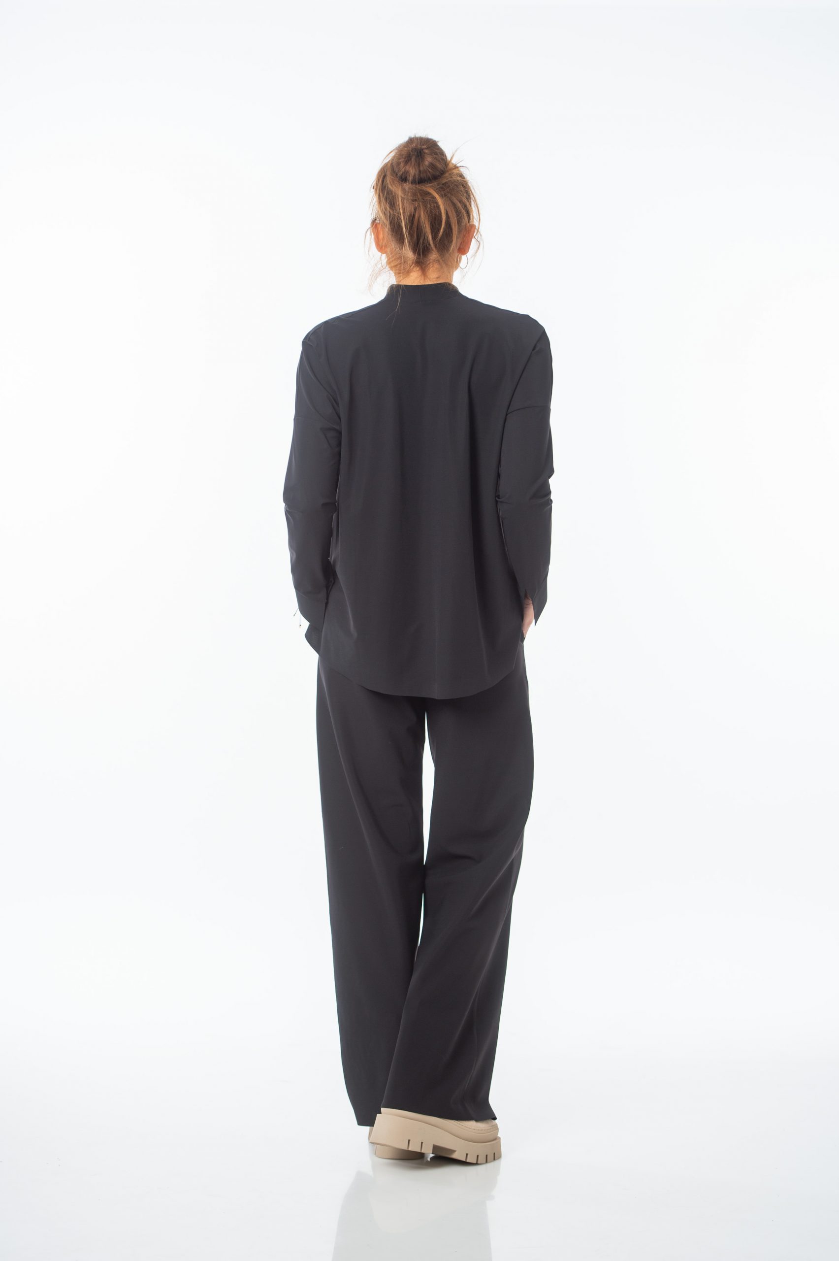 SASSENBACH_STYLE Bluse LIA schwarz & schoko