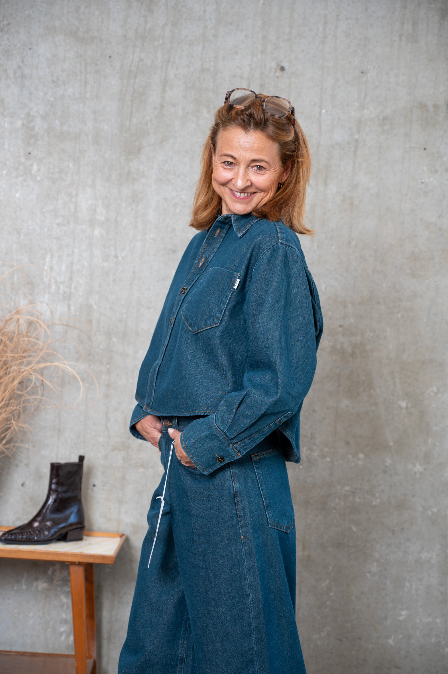 NARLI Hemd worker green-blue