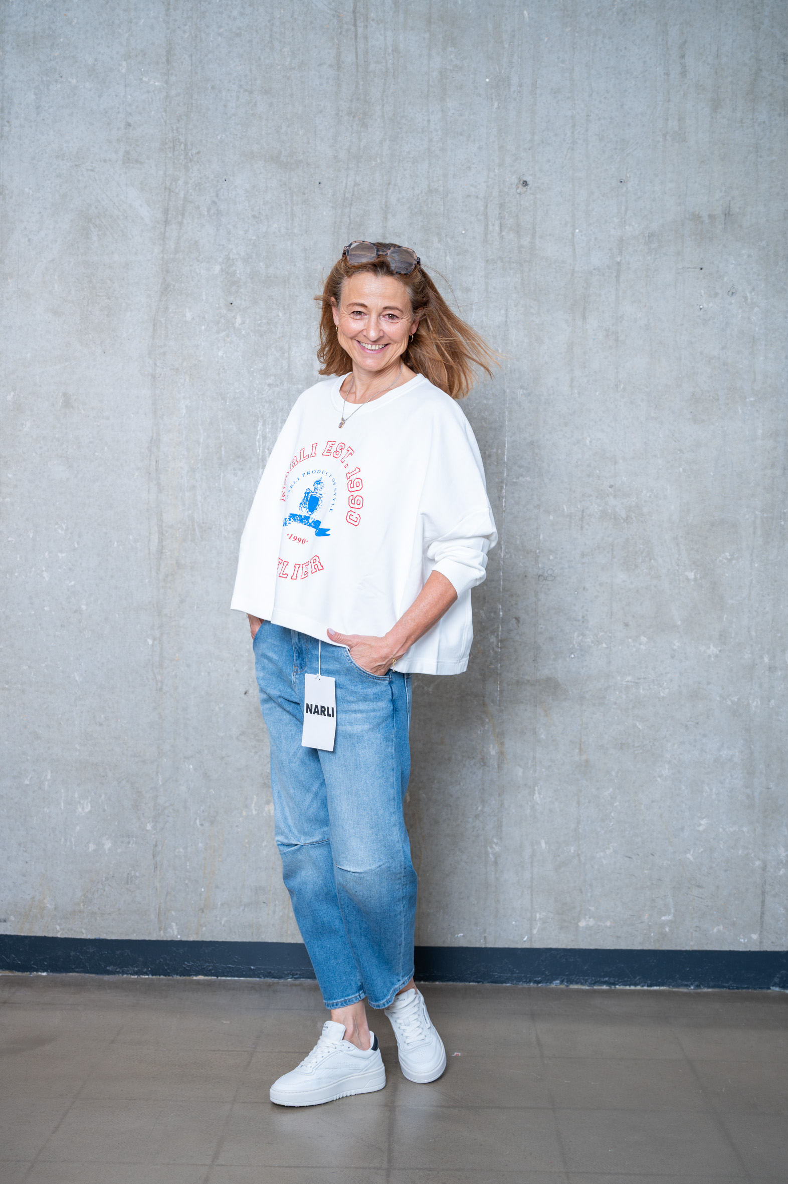NARLI Sweat mit Aufdruck in 4 Farben