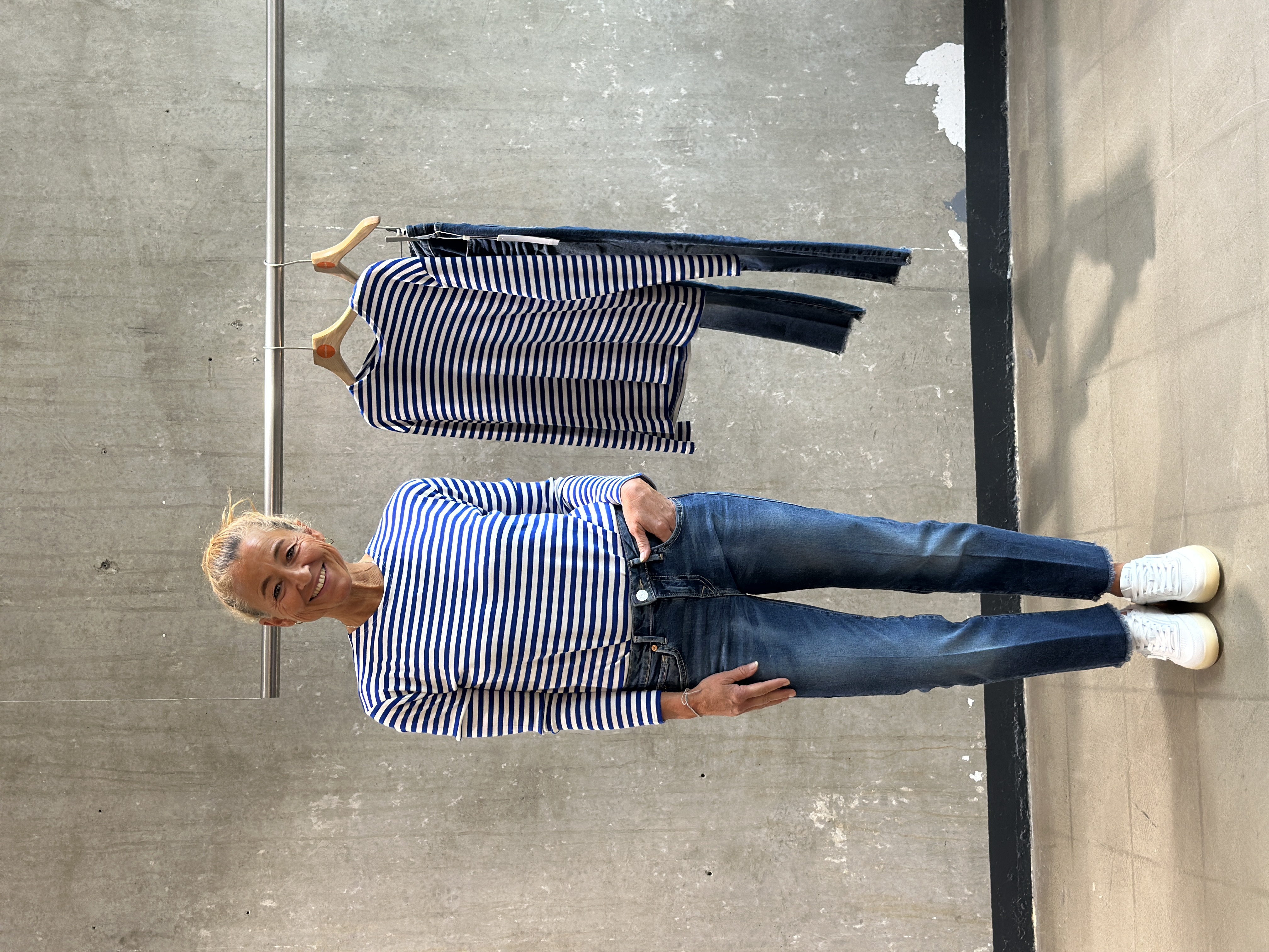 TRUE RELIGION Jeans PIPER Crop blau