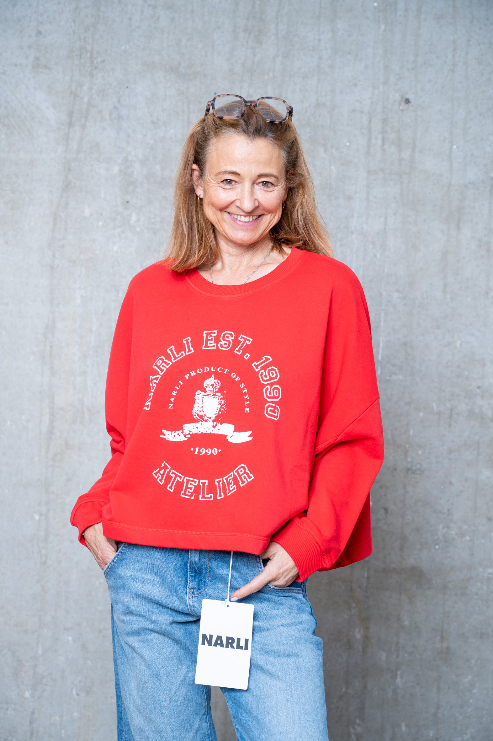 NARLI Sweat mit Aufdruck in 4 Farben