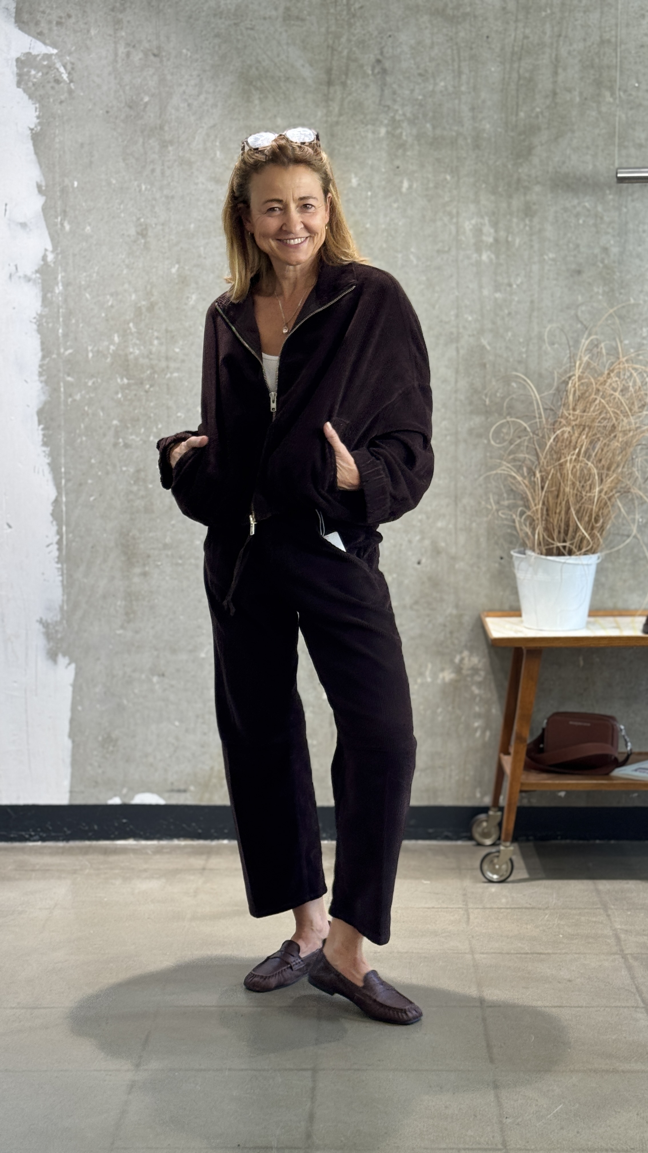 NARLI CORD-Hose O-Shape night & mocha