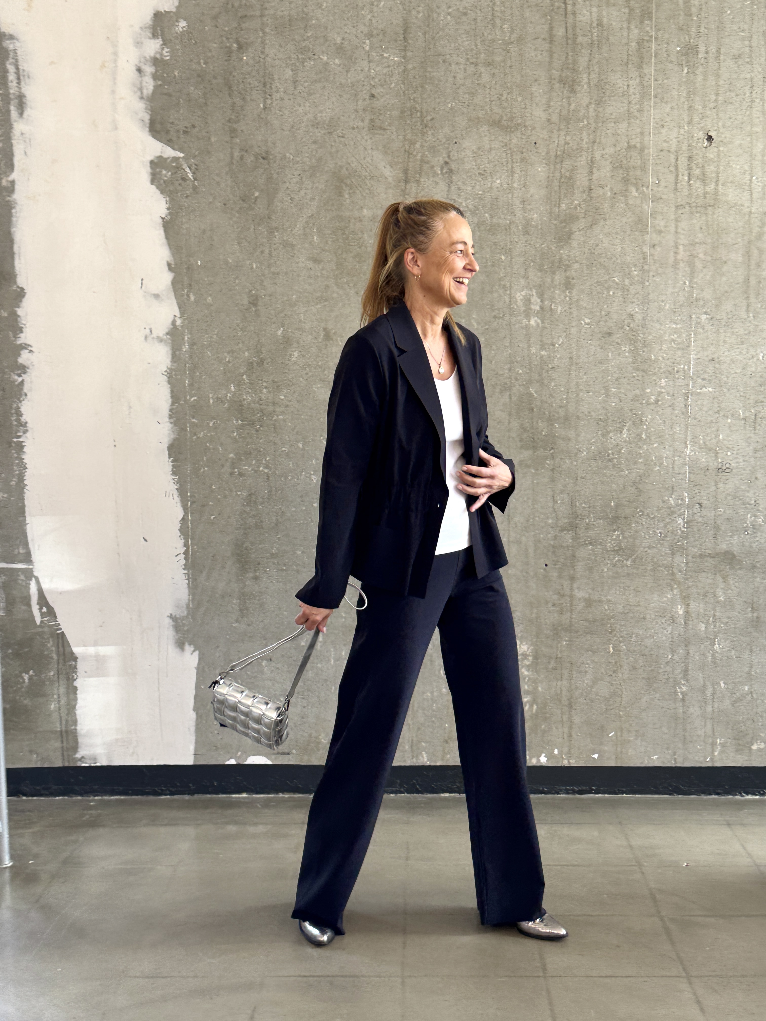 SASSENBACH_Style Jacke NATI schwarz & schoko