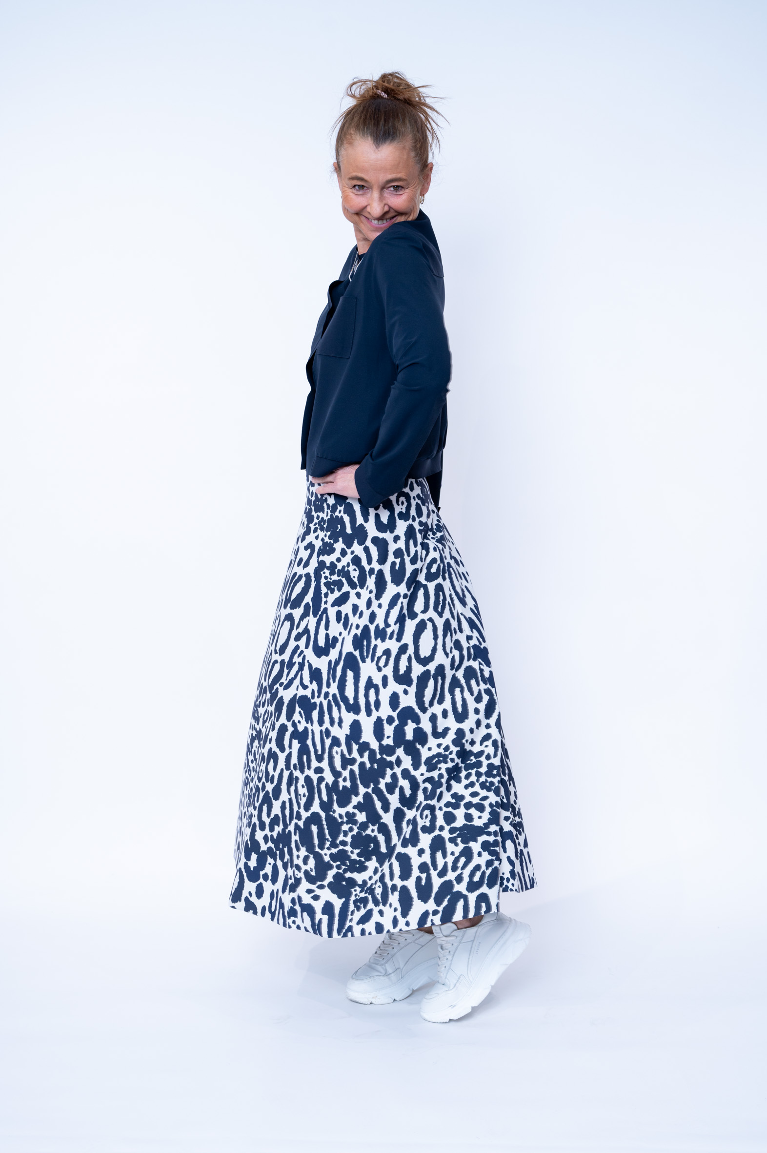 SASSENBACH_Style Jacke HANNA 342 blau & schwarz