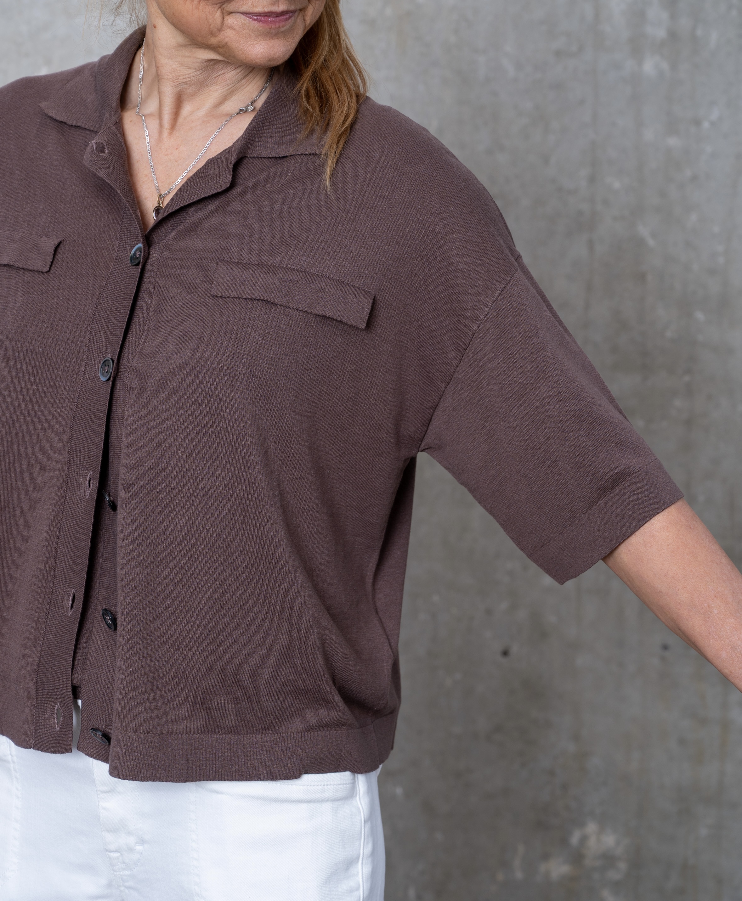 HANDMADE Cardigan schoko