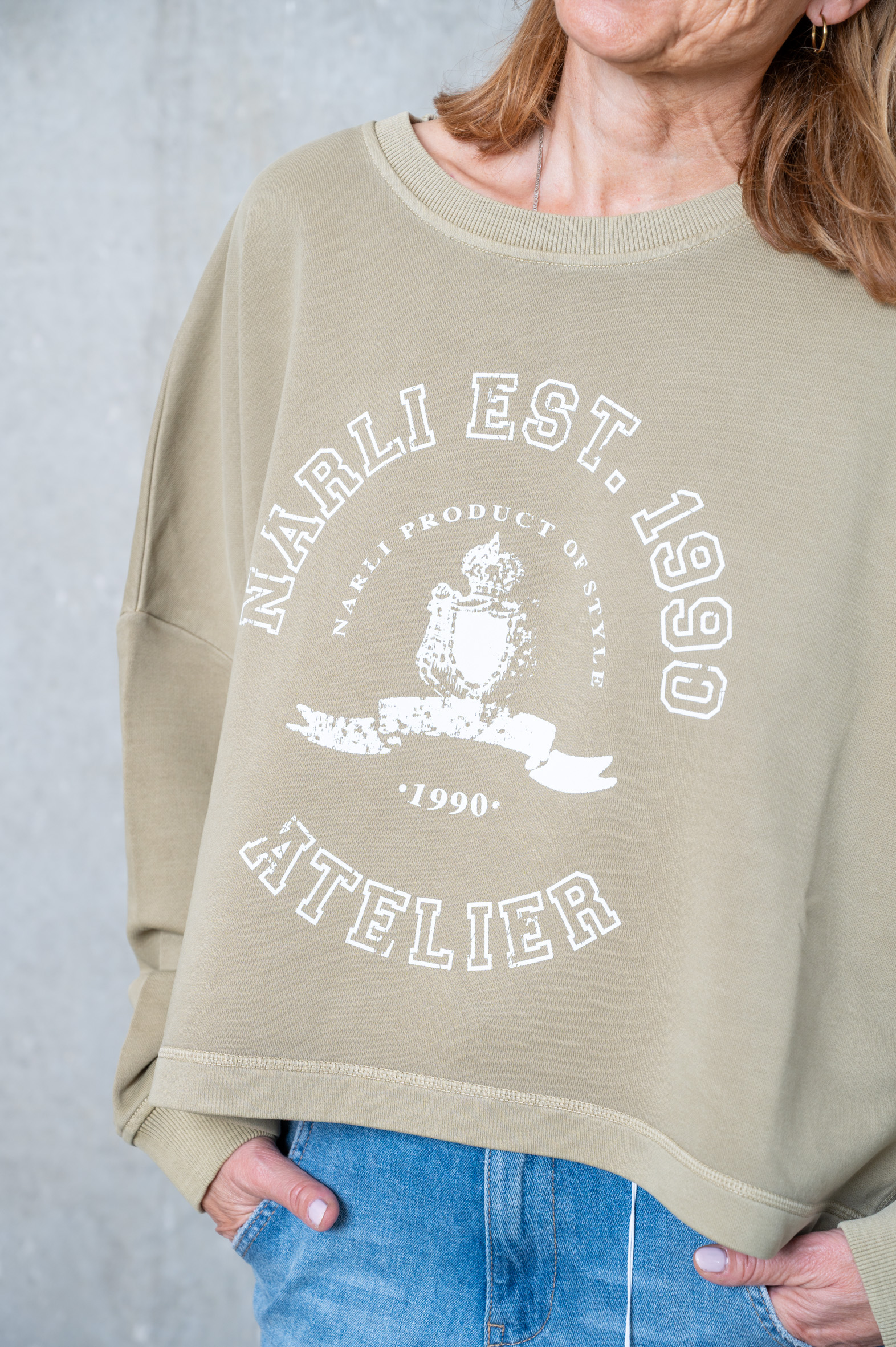 NARLI Sweat mit Aufdruck in 4 Farben
