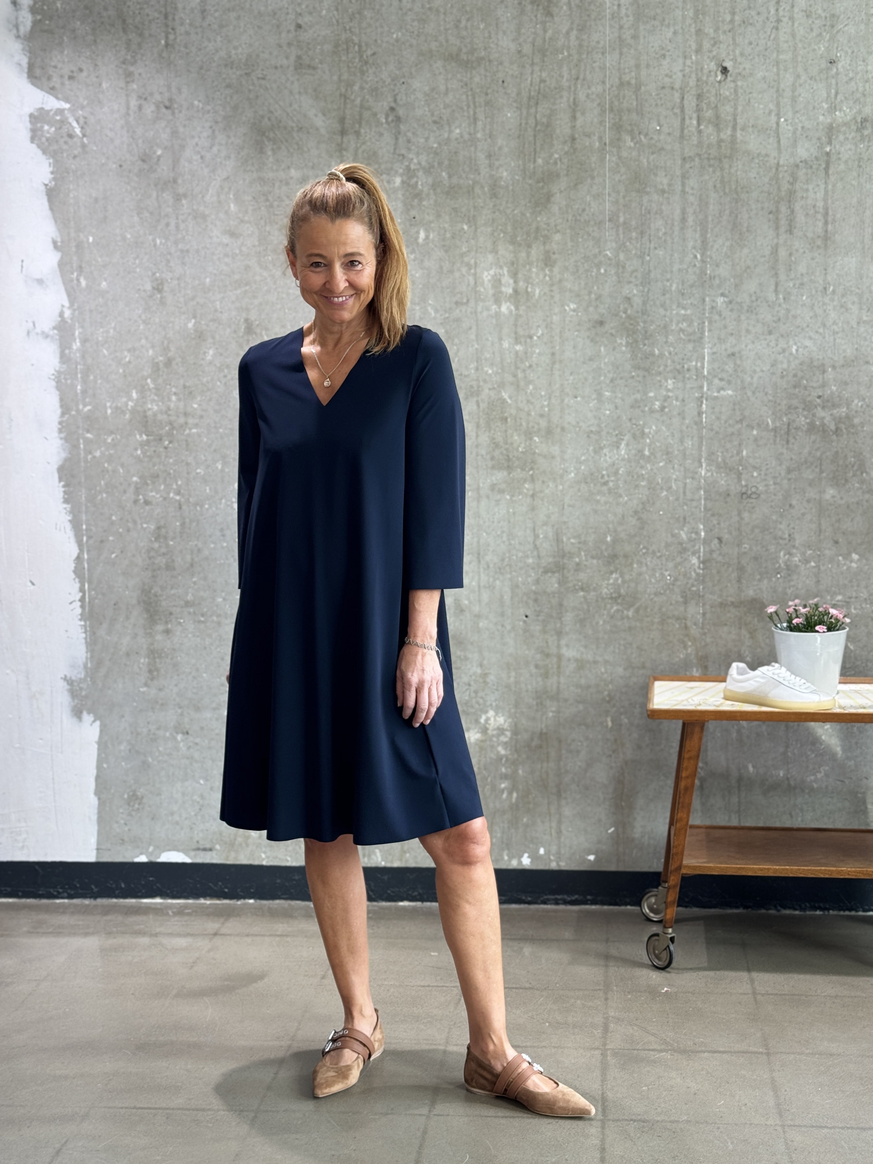 SASSENBACH_STYLE Kleid MAGNOLIA nightblue