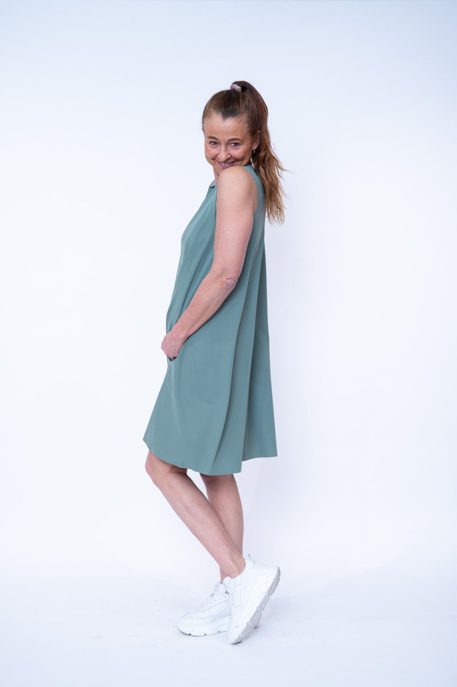 SASSENBACH_STYLE Kleid LOLITA Salbei