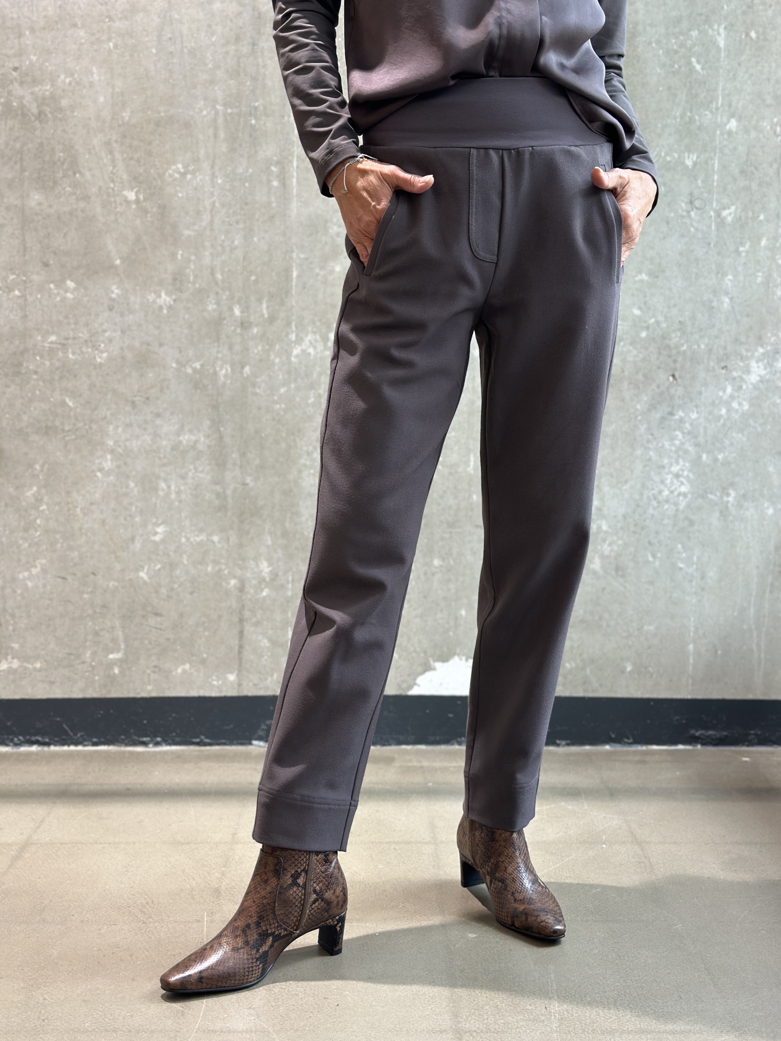 ANIA SCHIERHOLT Hose 3178/51 mauve & schwarz