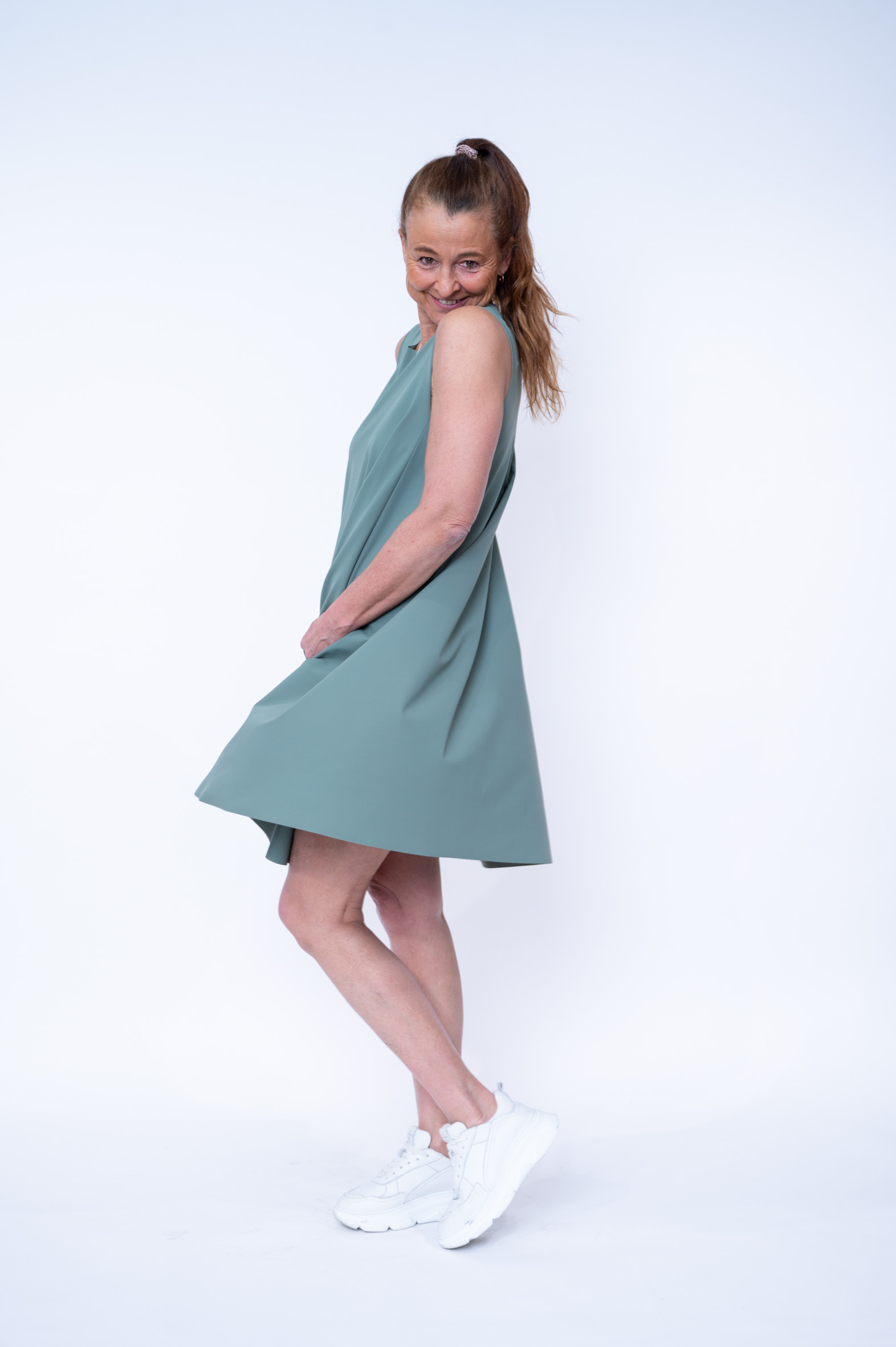 SASSENBACH_STYLE Kleid LOLITA Salbei