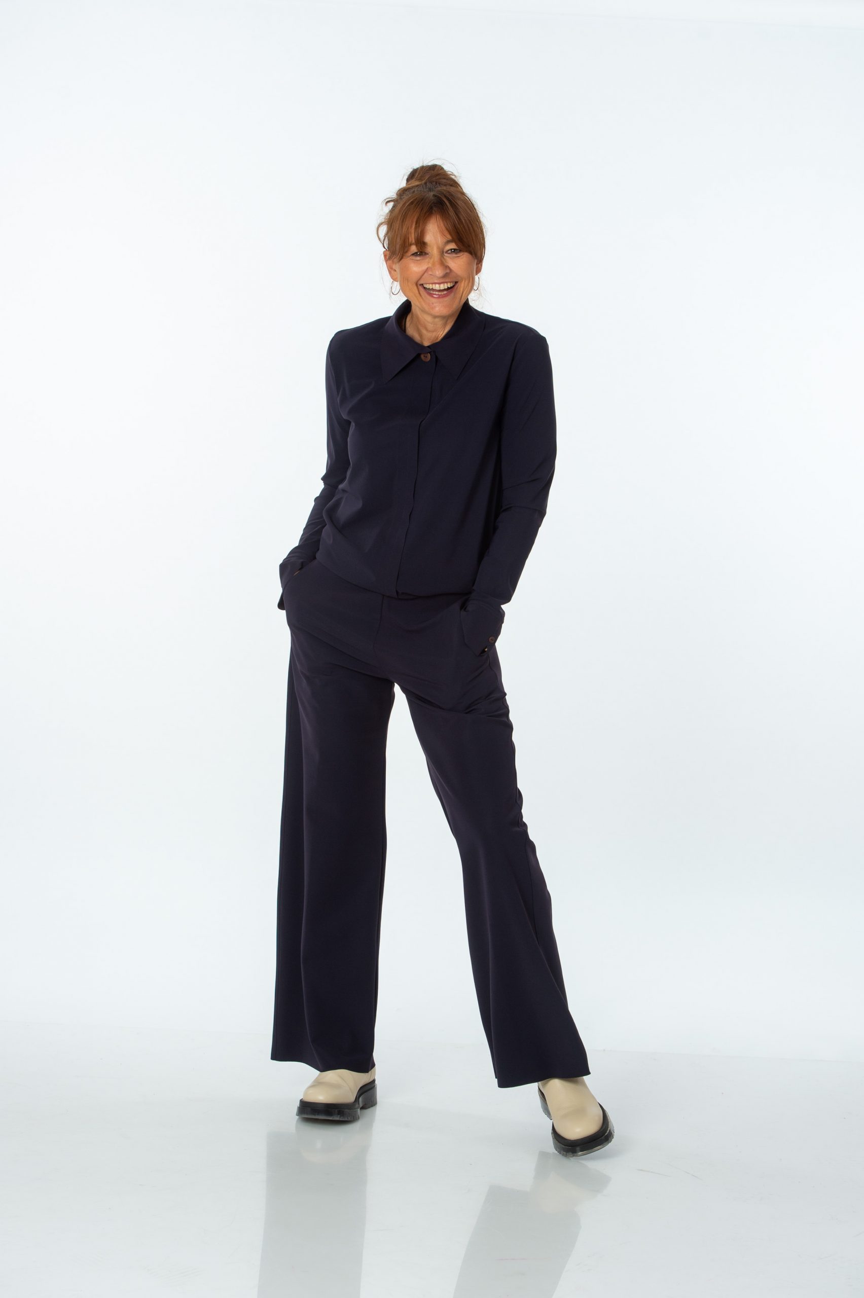 SASSENBACH STYLE Hose MARGOT schwarz & schoko
