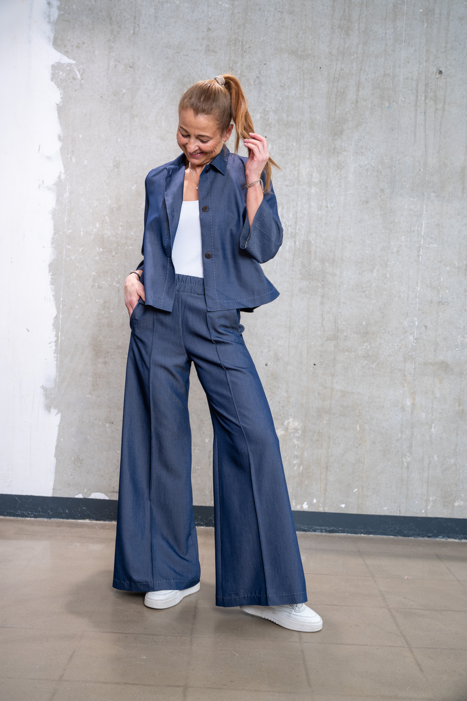 SASSENBACH_Style Bluse JINDRA tenceldenim