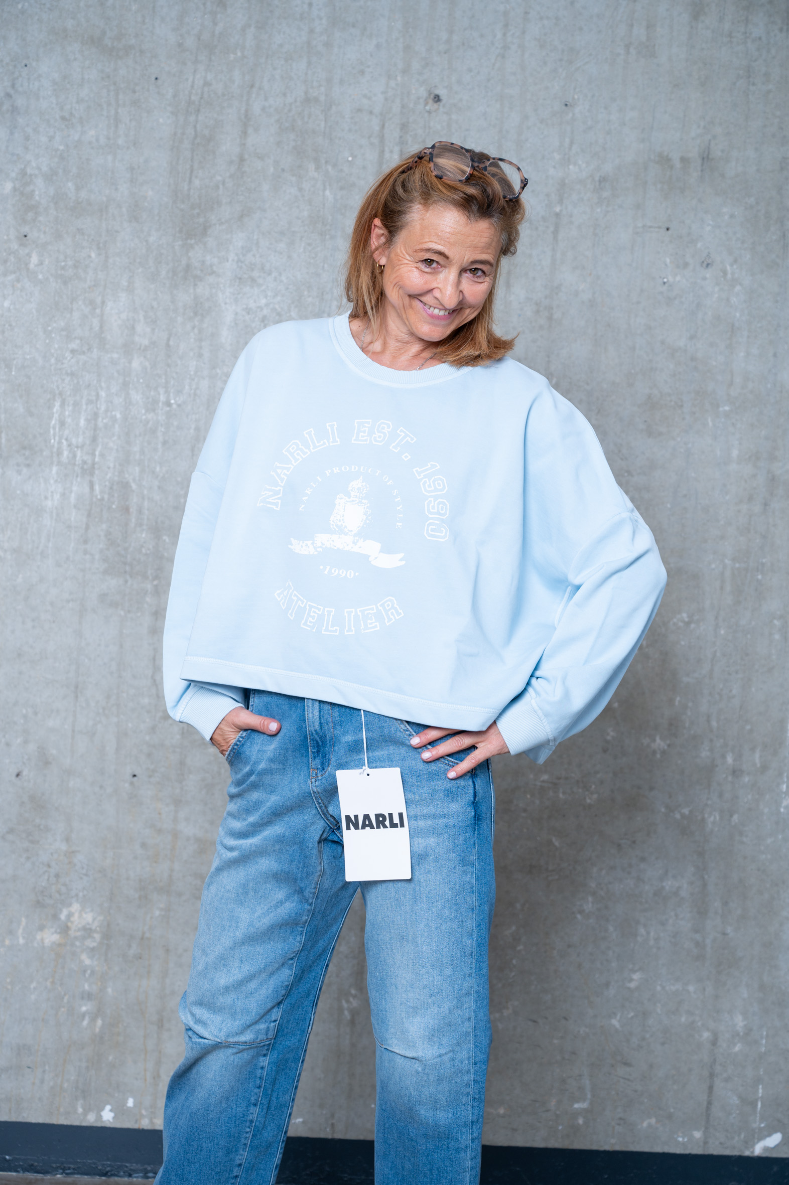 NARLI Sweat mit Aufdruck in 4 Farben