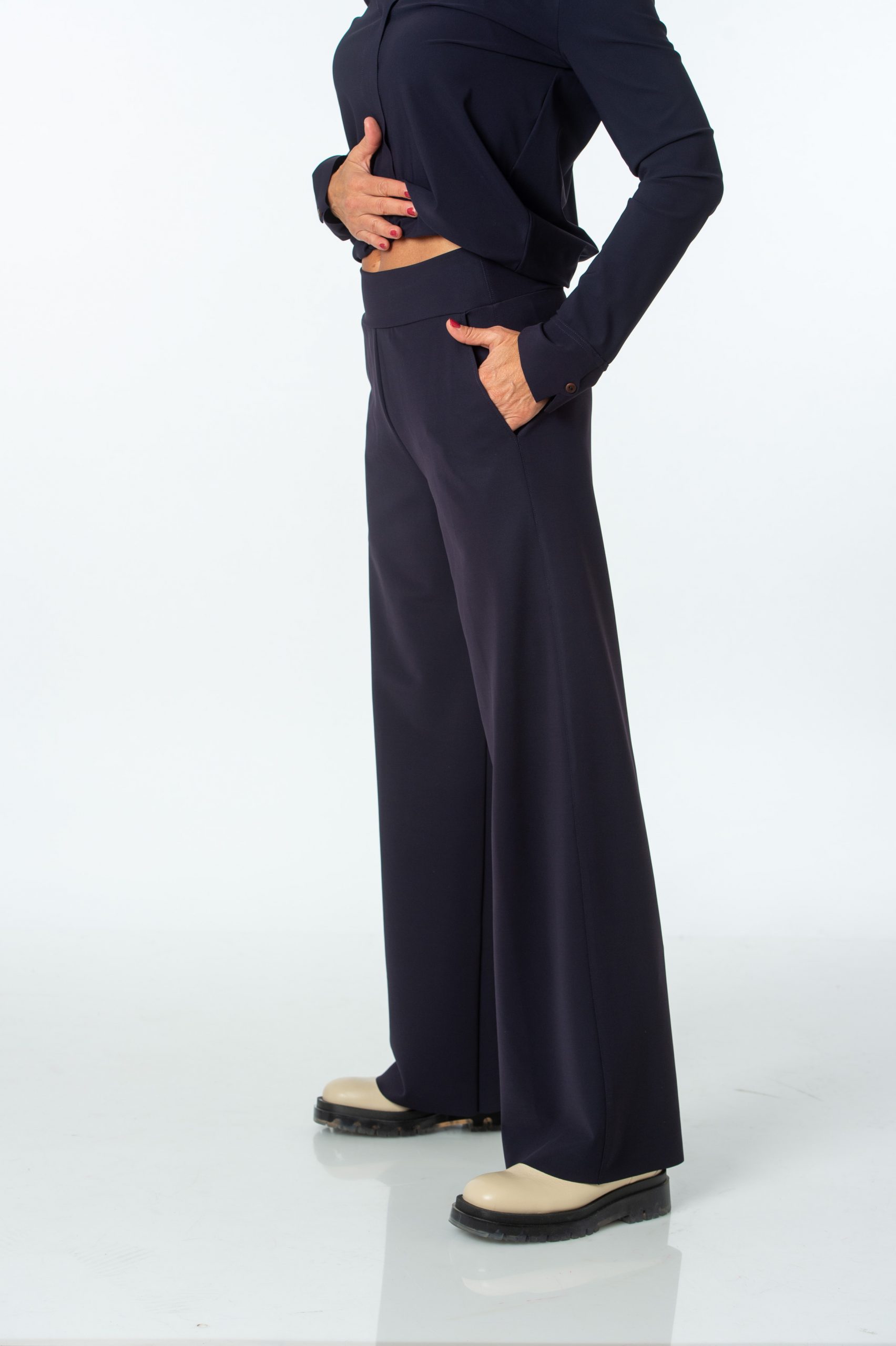 SASSENBACH STYLE Hose MARGOT schwarz & schoko
