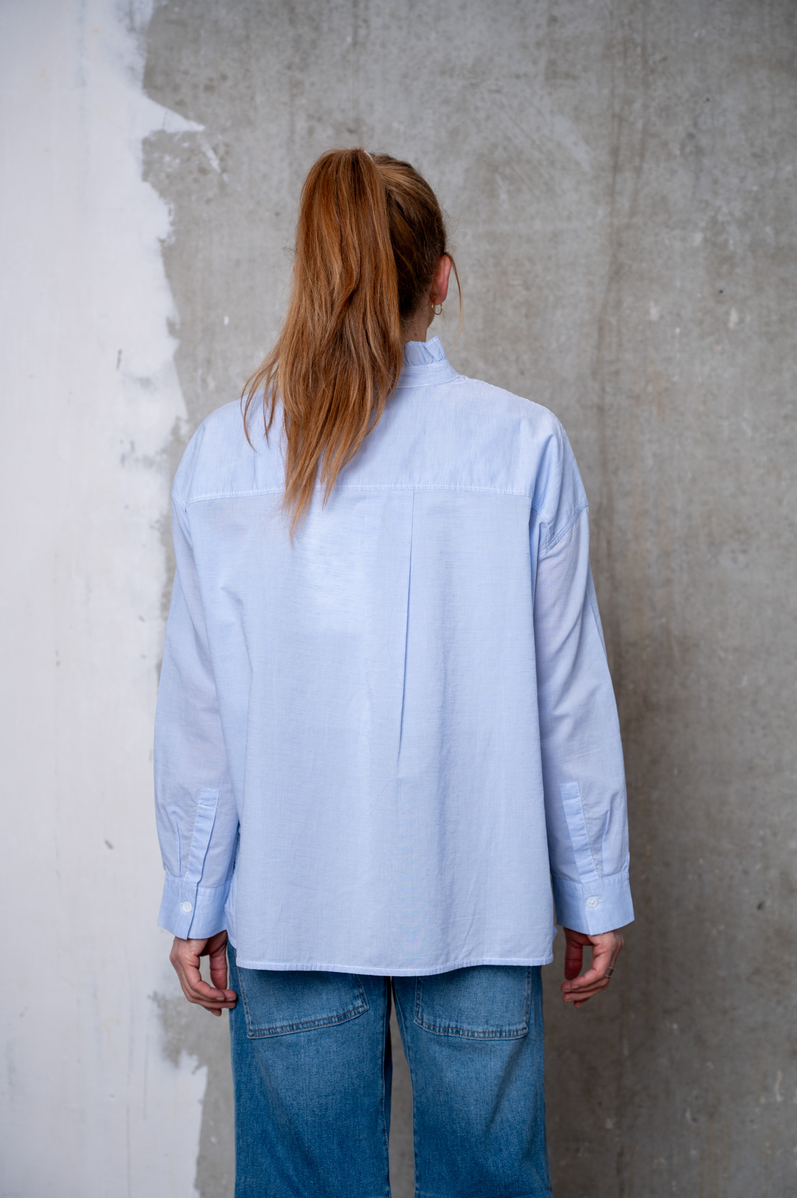 NARLI Bluse blue strip