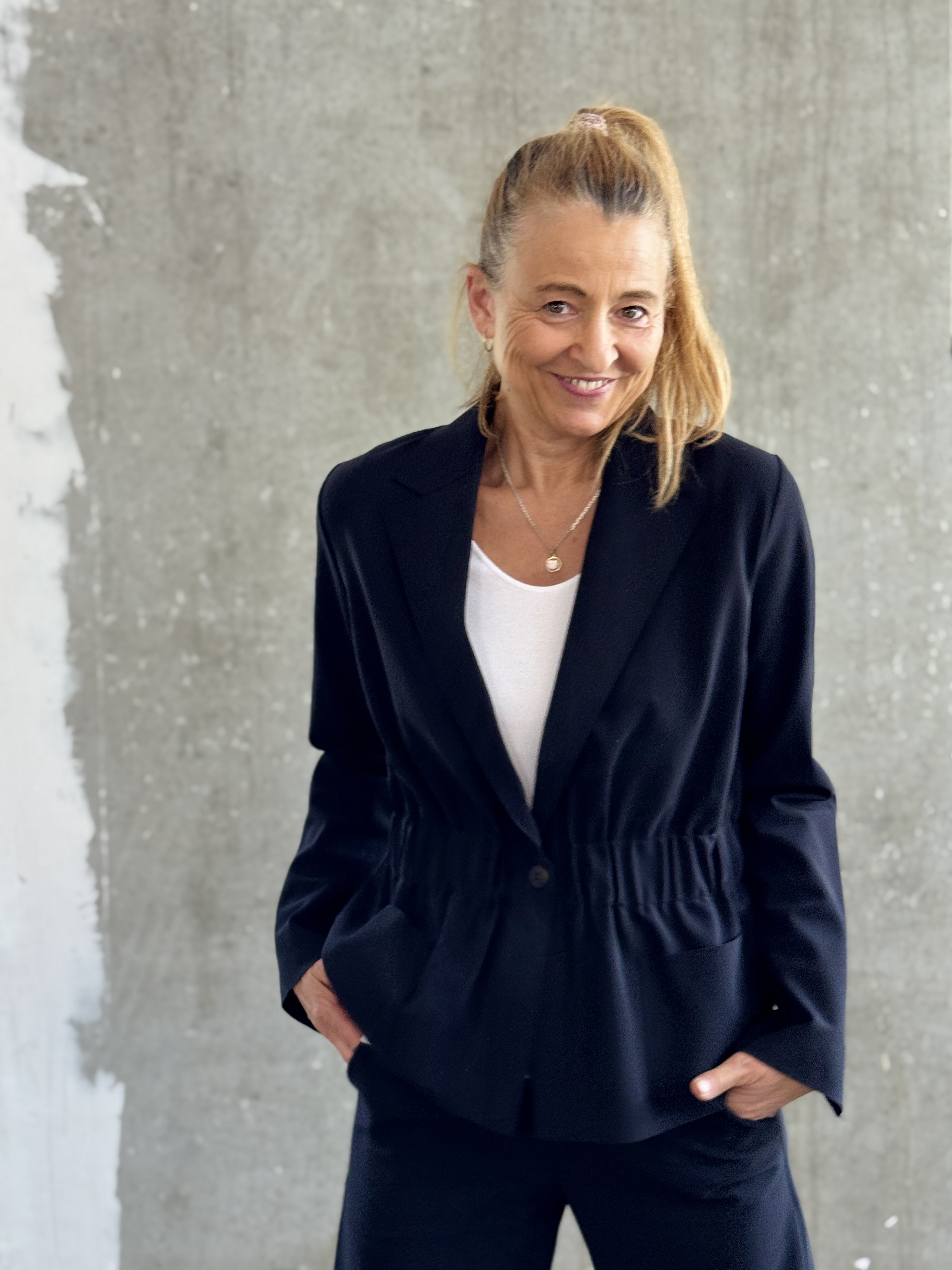SASSENBACH_Style Jacke NATI schwarz & schoko