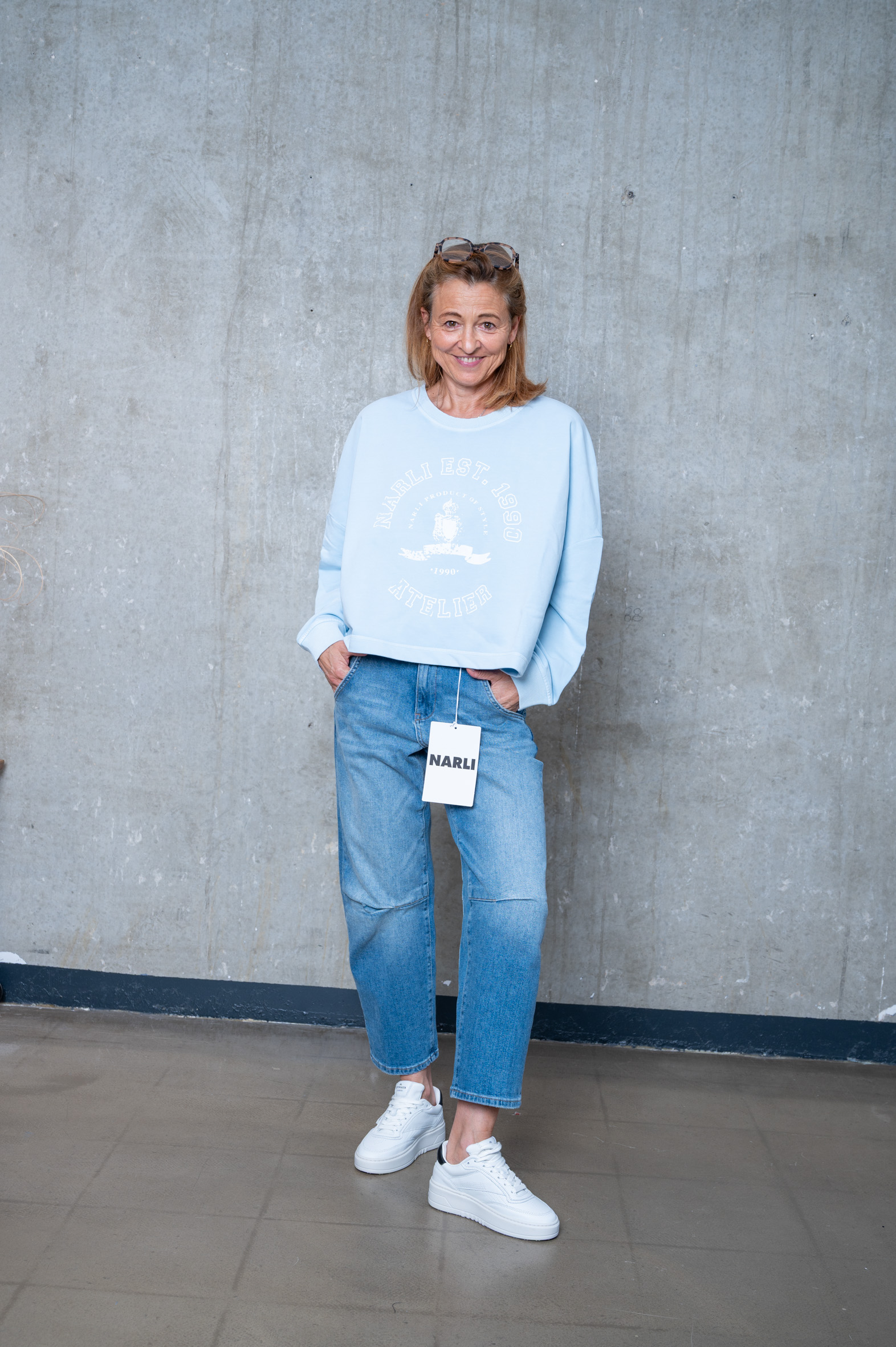 NARLI Sweat mit Aufdruck in 4 Farben