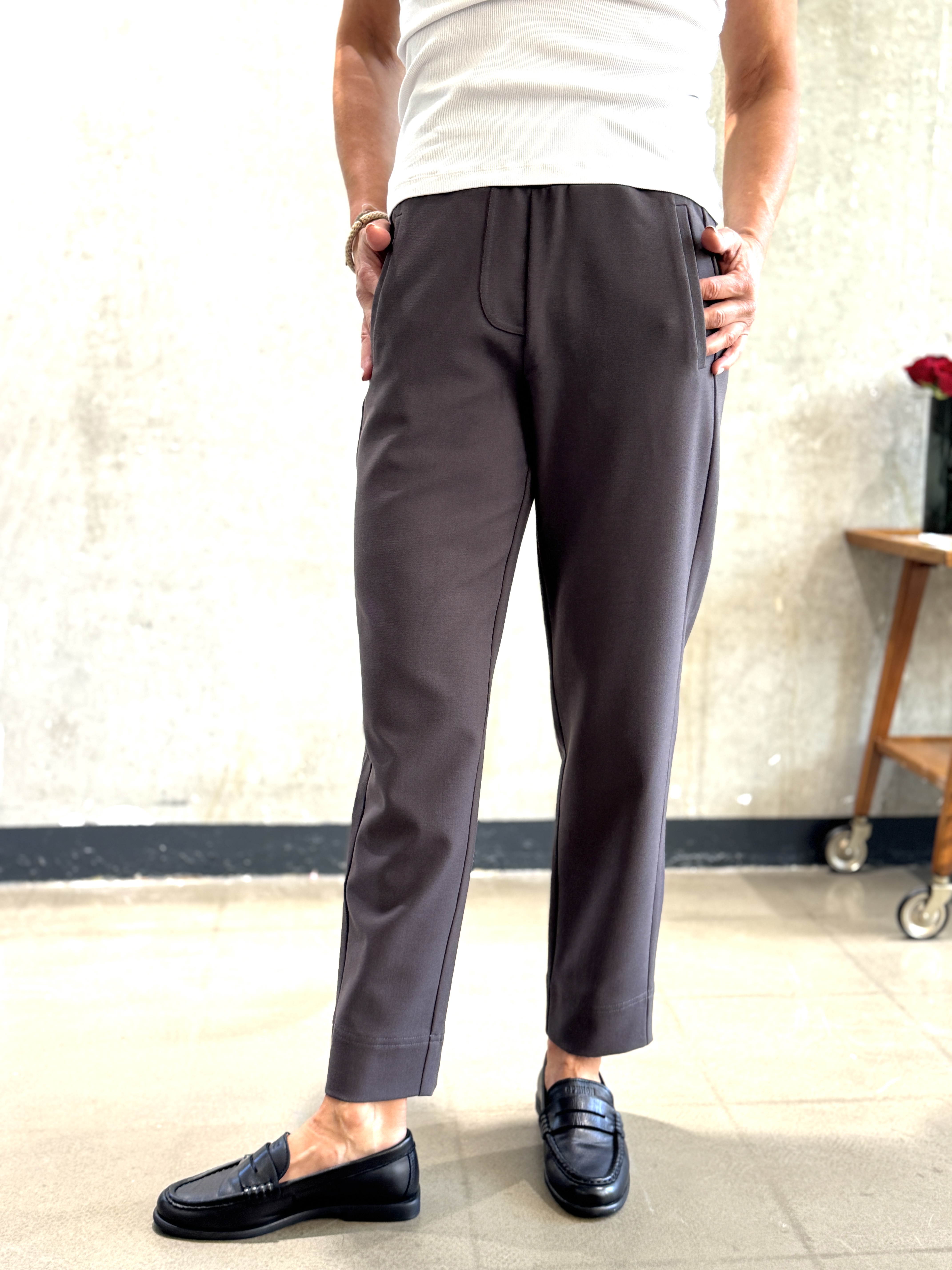 ANIA SCHIERHOLT Hose 3178/51 mauve & schwarz