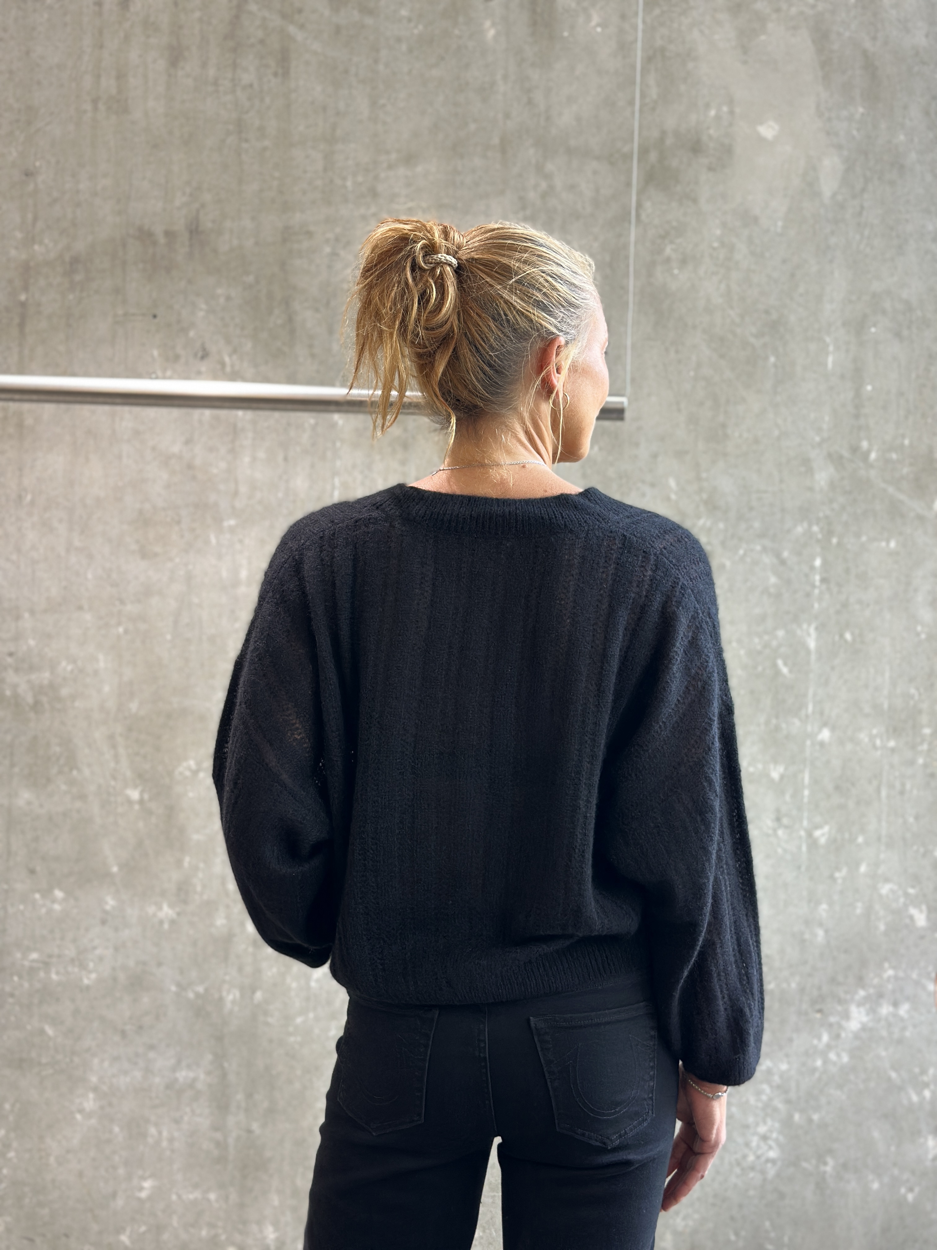 HANDMADE Cardigan schwarz