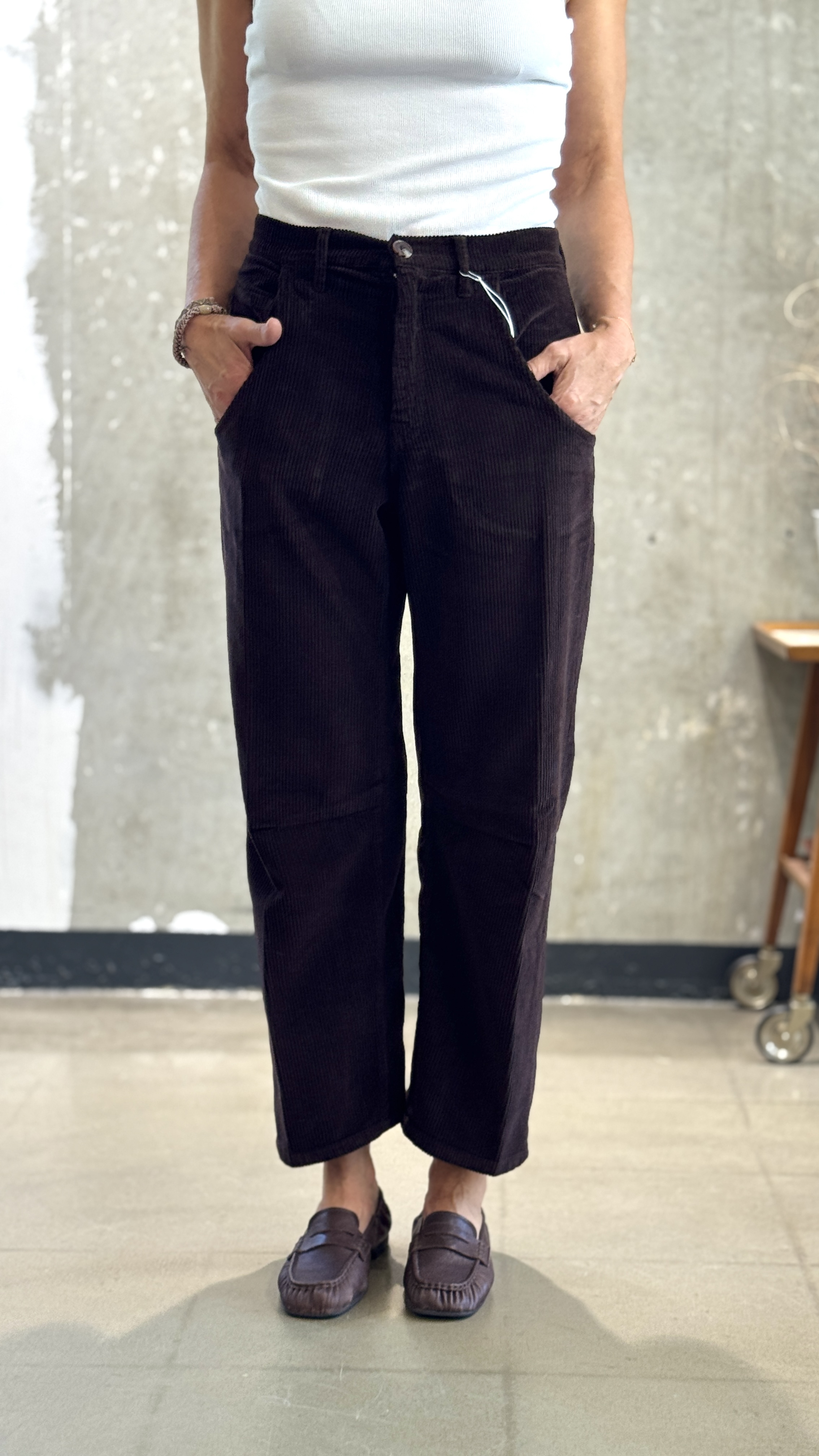 NARLI CORD-Hose O-Shape night & mocha