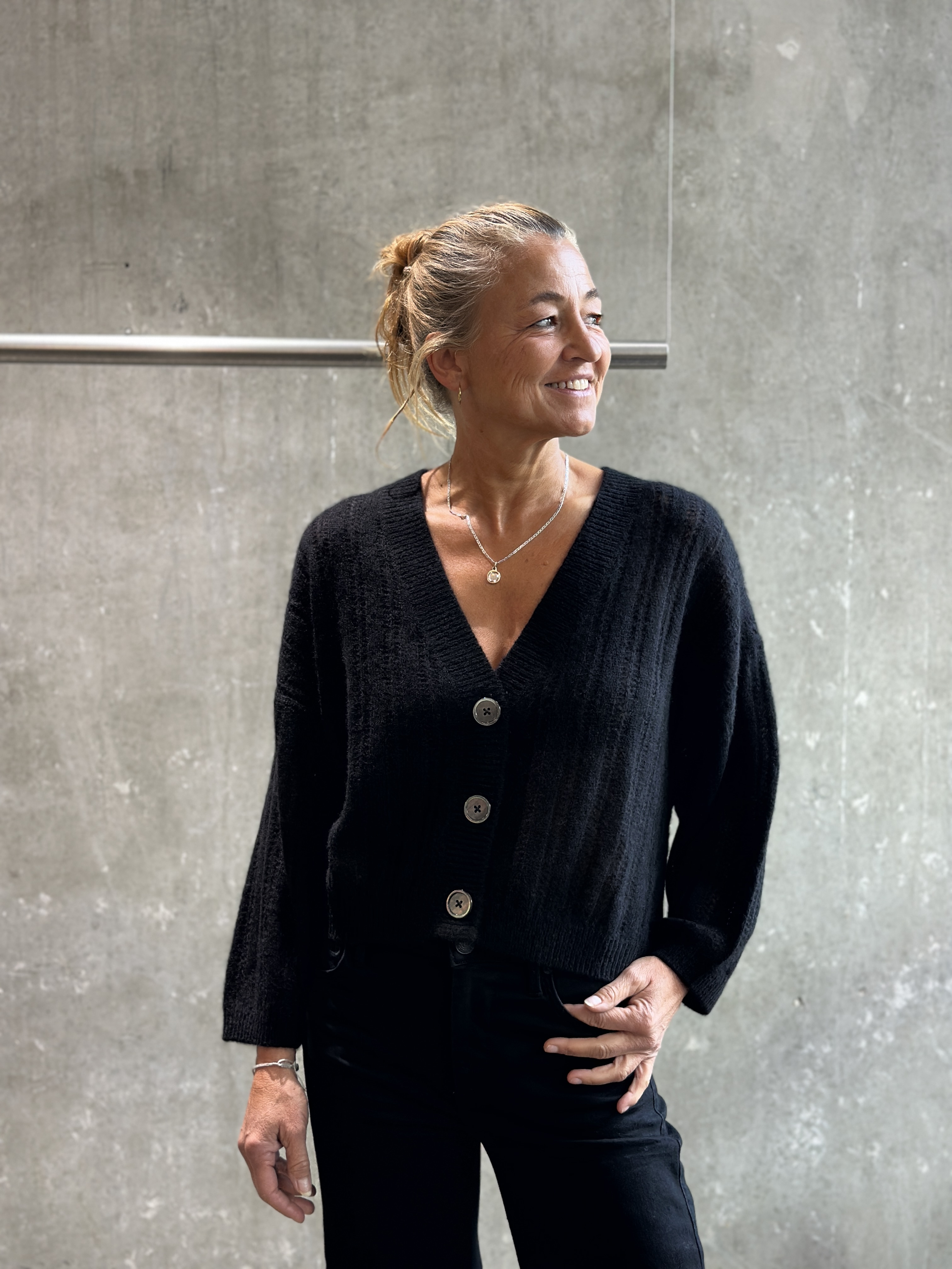 HANDMADE Cardigan schwarz