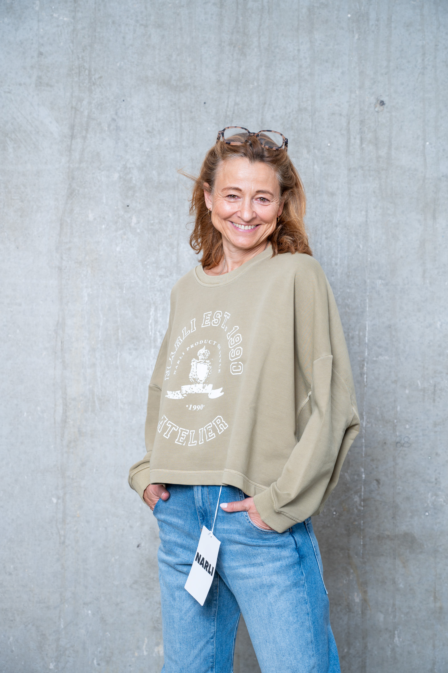 NARLI Sweat mit Aufdruck in 4 Farben
