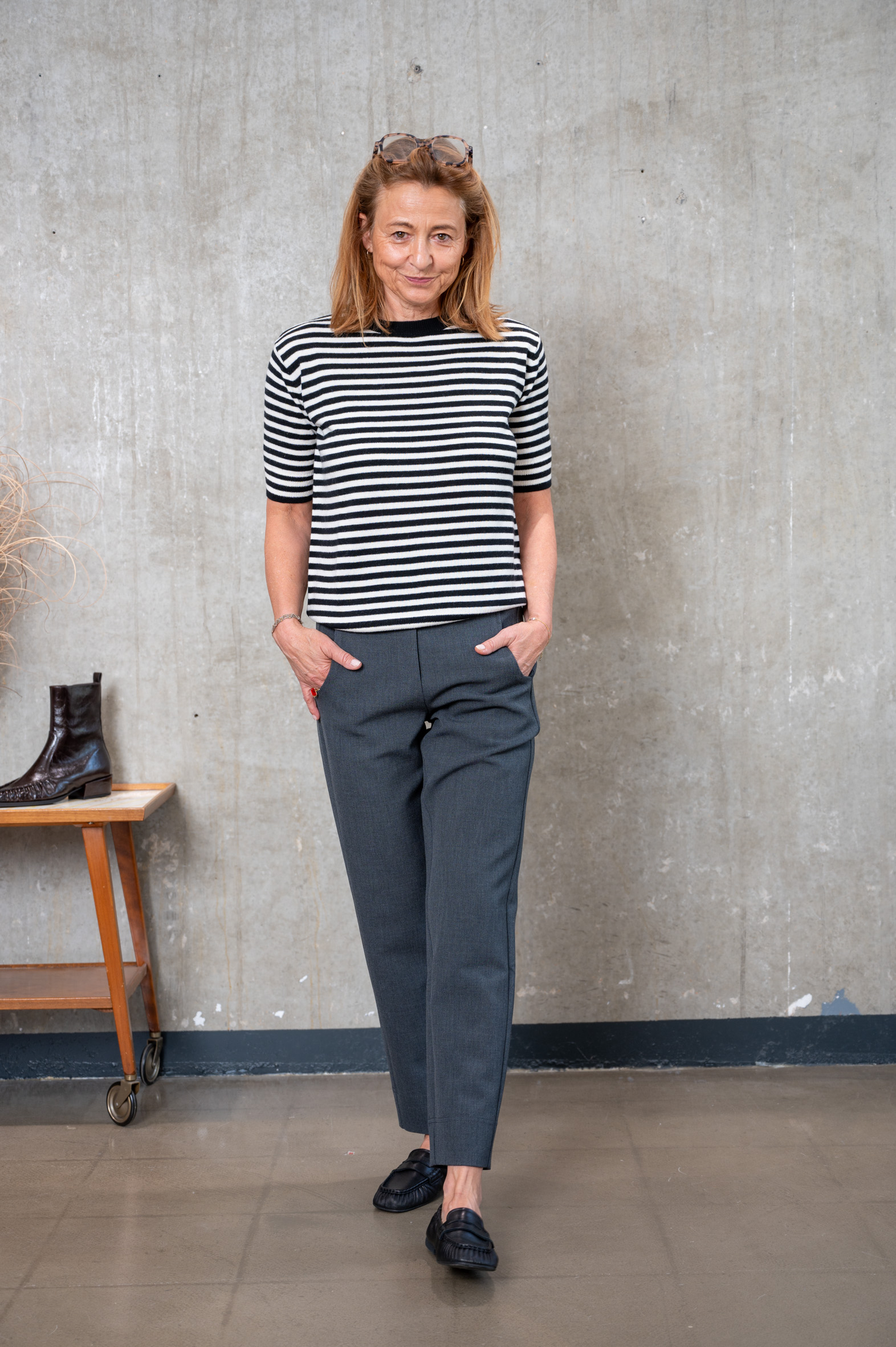 ANIA SCHIERHOLT Hose 3378/69 anthra2