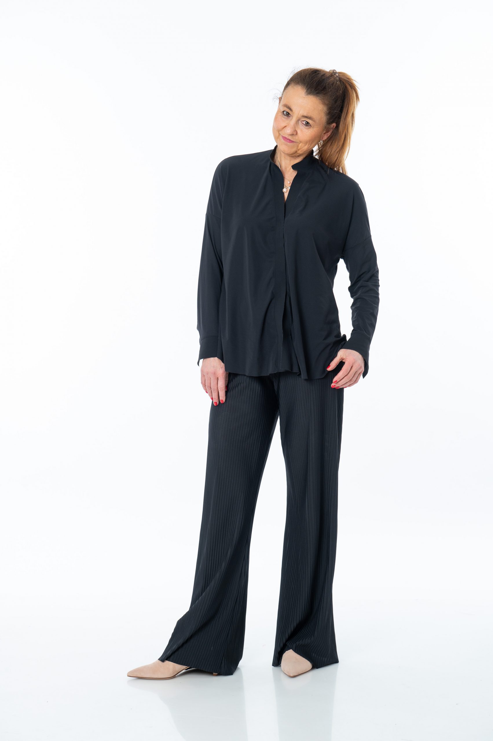 SASSENBACH_Style Hose LENNIE STAMP schwarz