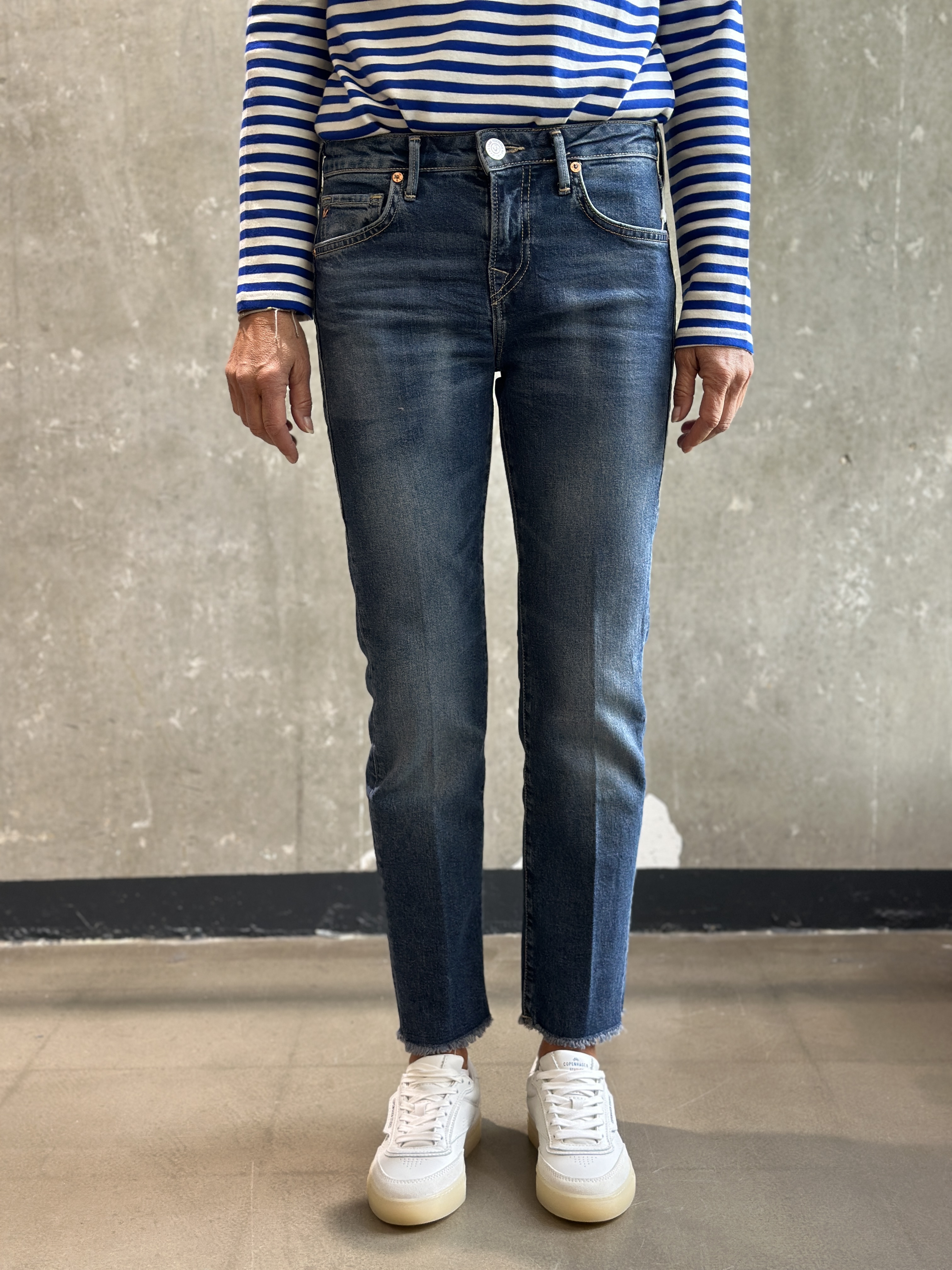 TRUE RELIGION Jeans PIPER Crop blau