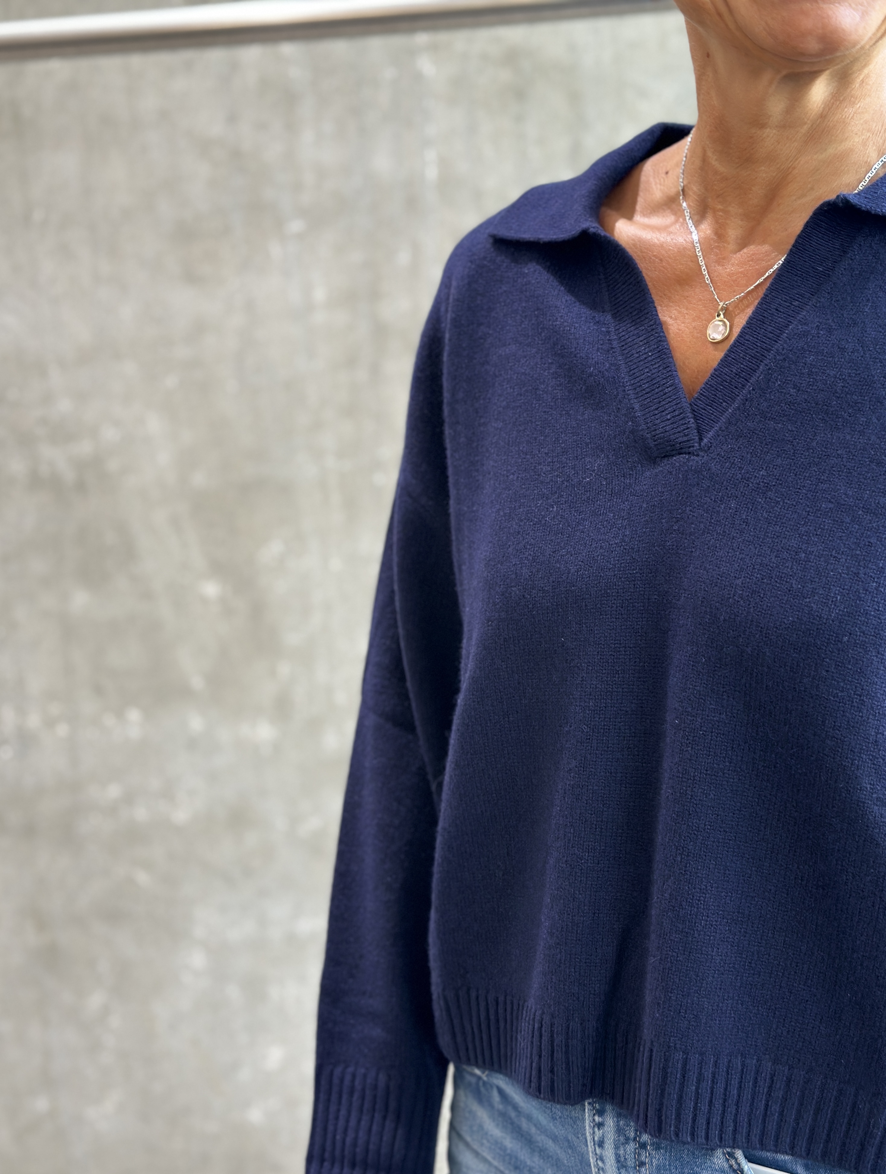 HANDMADE Polo Sweater