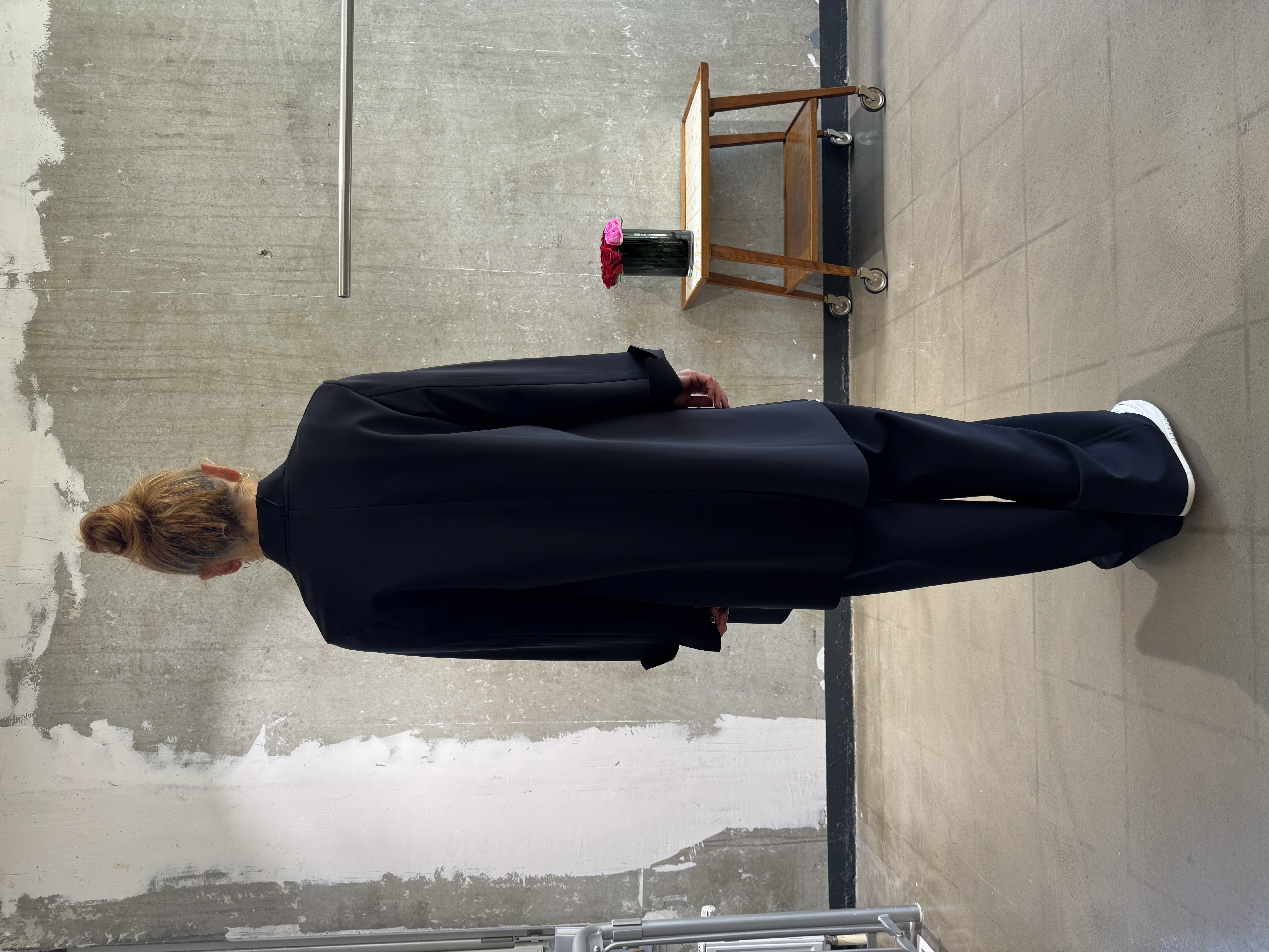 SASSENBACH_STYLE  Mantel MIA schoko & schwarz & blau 342