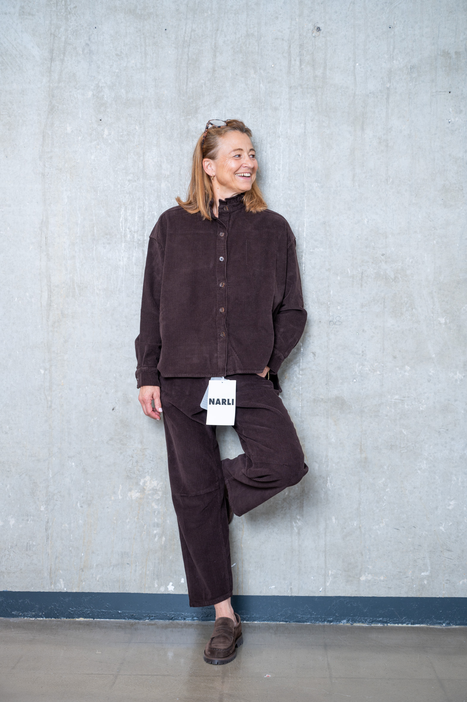 NARLI Rüschenbluse CORD in 3 Farben