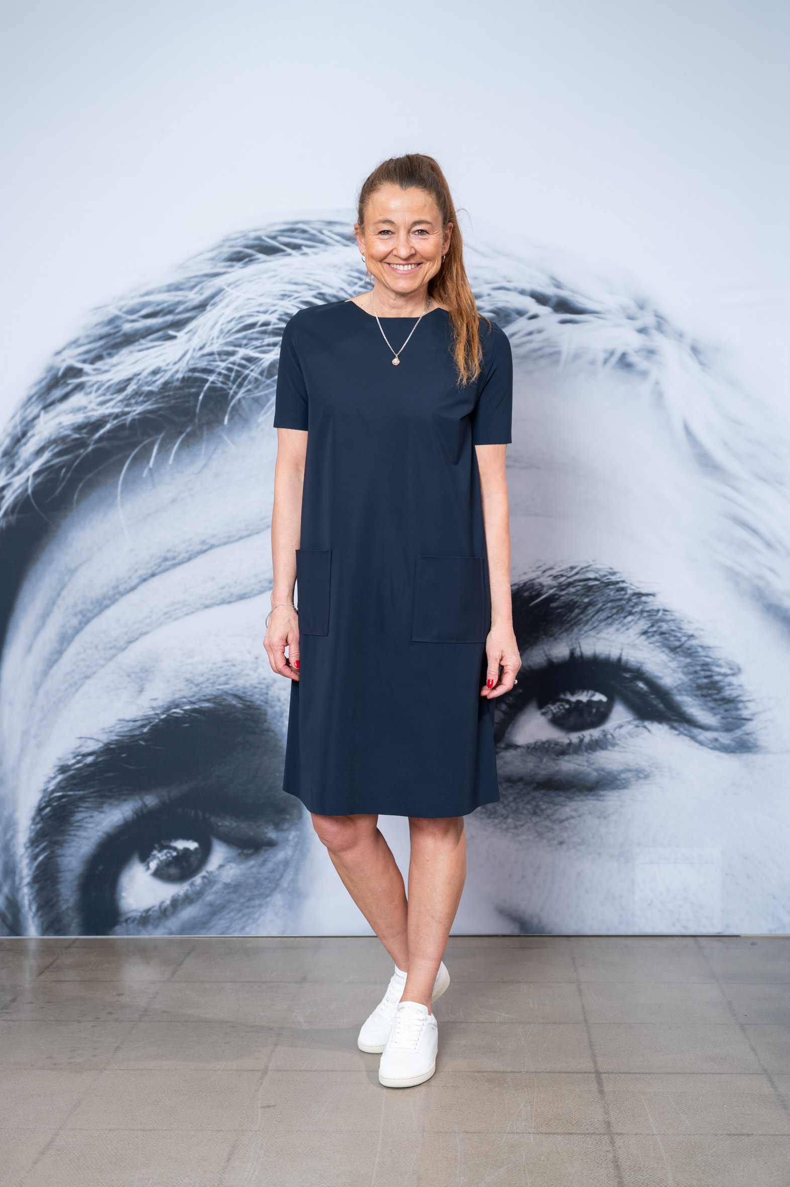 Sassenbach_Style Kleid DEBBIE nightblue & schwarz