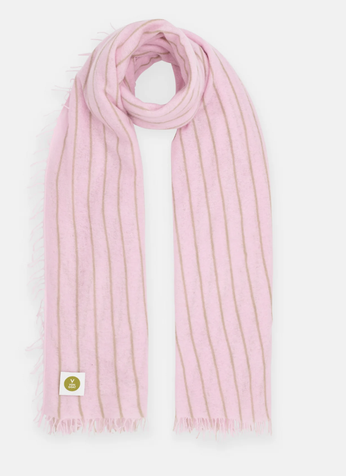 VON GOAT Cashmere Schal Streifen